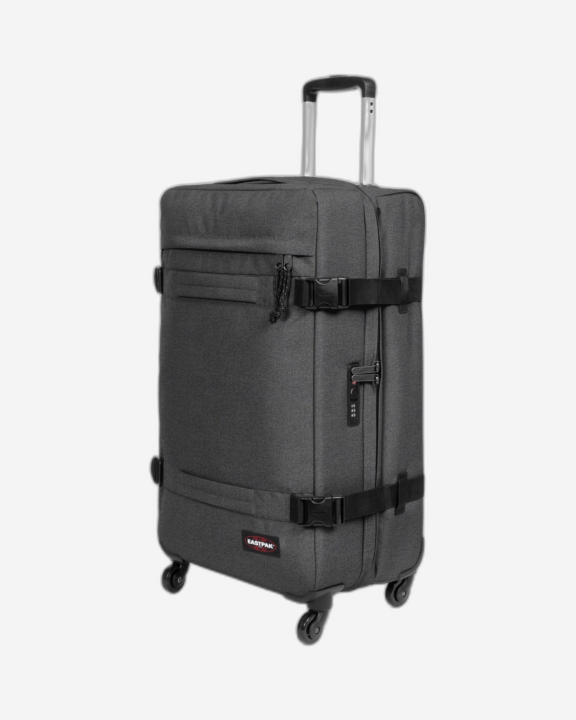 حقيبة إيستباك ترانزيت آر 4 إم سوداء دينم متوسطة الحجم بأربع عجلات - EK0A5BFJ77H1