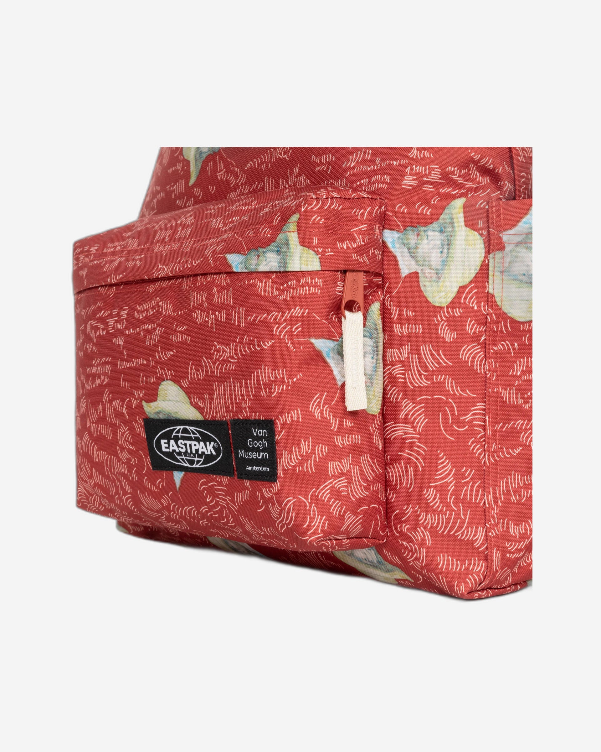 حقيبة ظهر إيست باك داي باك آر فان جوخ حمراء متوسطة الحجم - EK0A5BG42E1