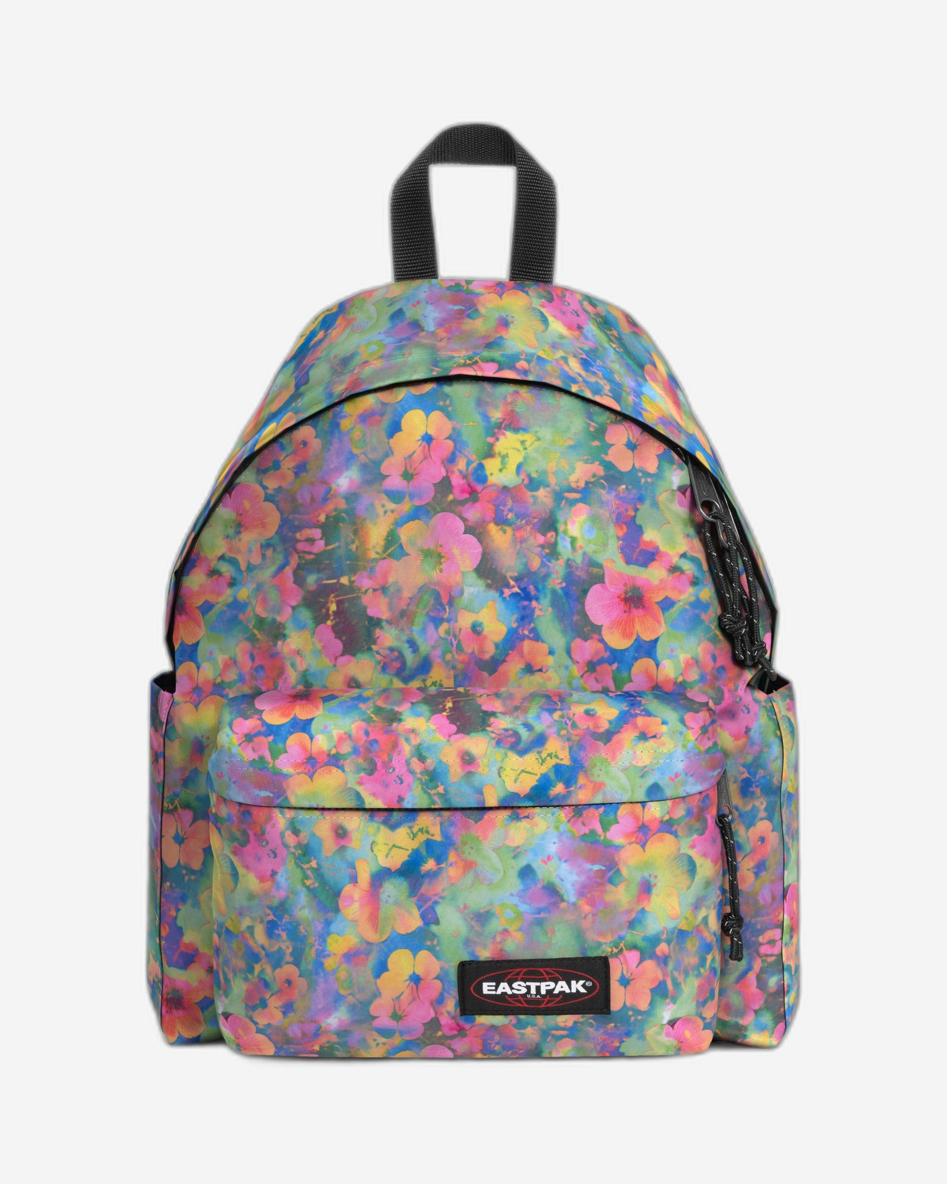 حقيبة ظهر Eastpak Day Pak'R Flowerblur Mix متوسطة الحجم مع حامل زجاجات وجيب للكمبيوتر المحمول - EK0A5BG42O51