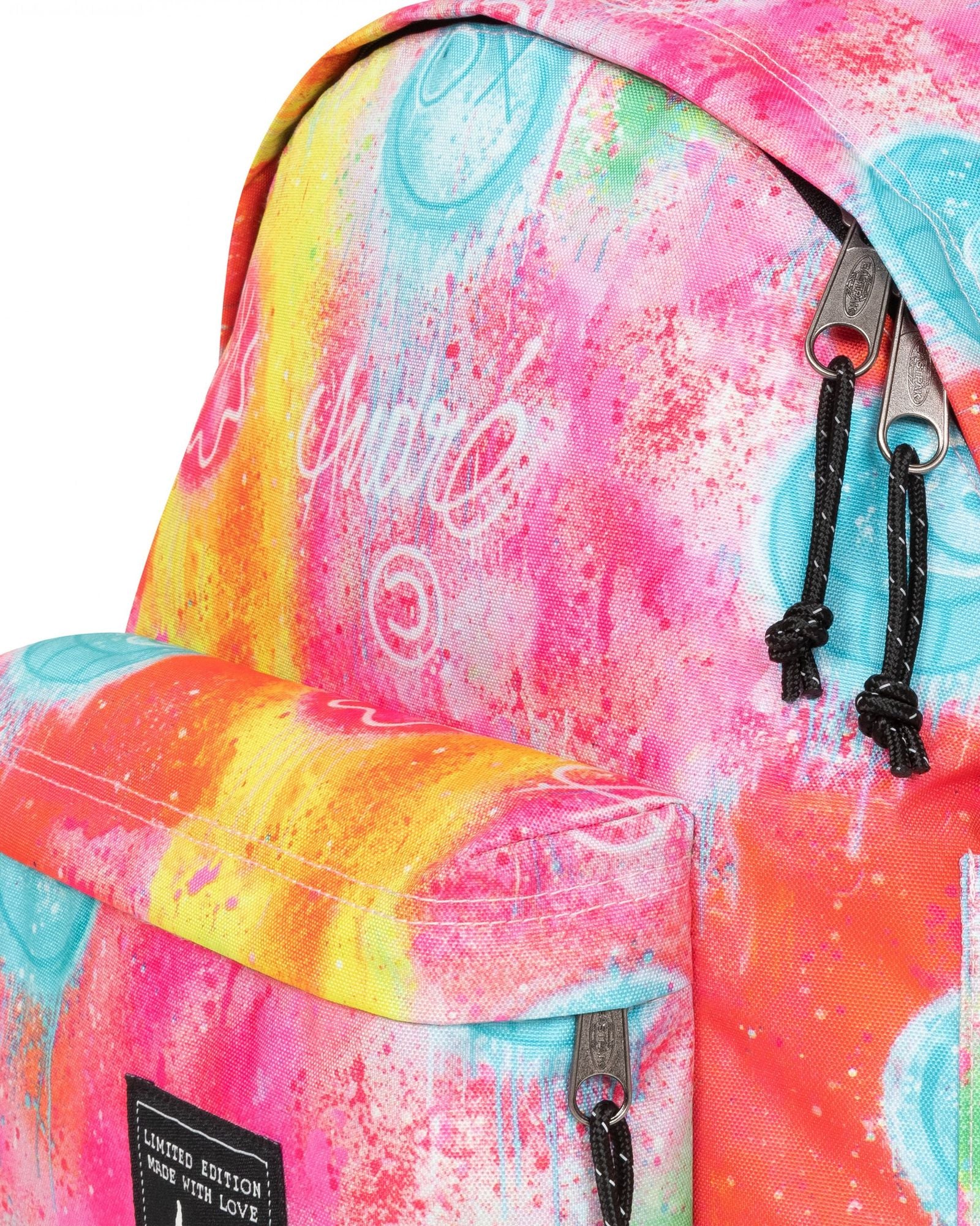 حقيبة ظهر Eastpak Day Pak'R Fluo Clouds متوسطة الحجم مع حامل زجاجات وجيب للكمبيوتر المحمول - EK0A5BG43O91