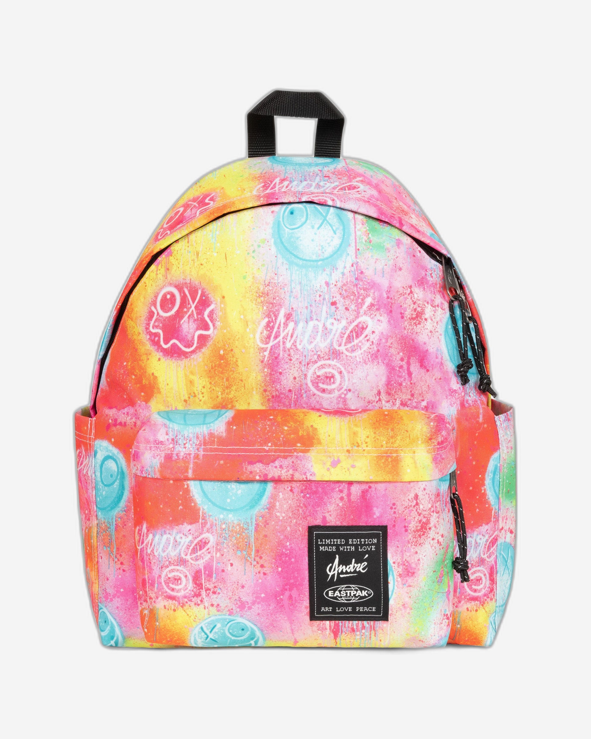 حقيبة ظهر Eastpak Day Pak'R Fluo Clouds متوسطة الحجم مع حامل زجاجات وجيب للكمبيوتر المحمول - EK0A5BG43O91