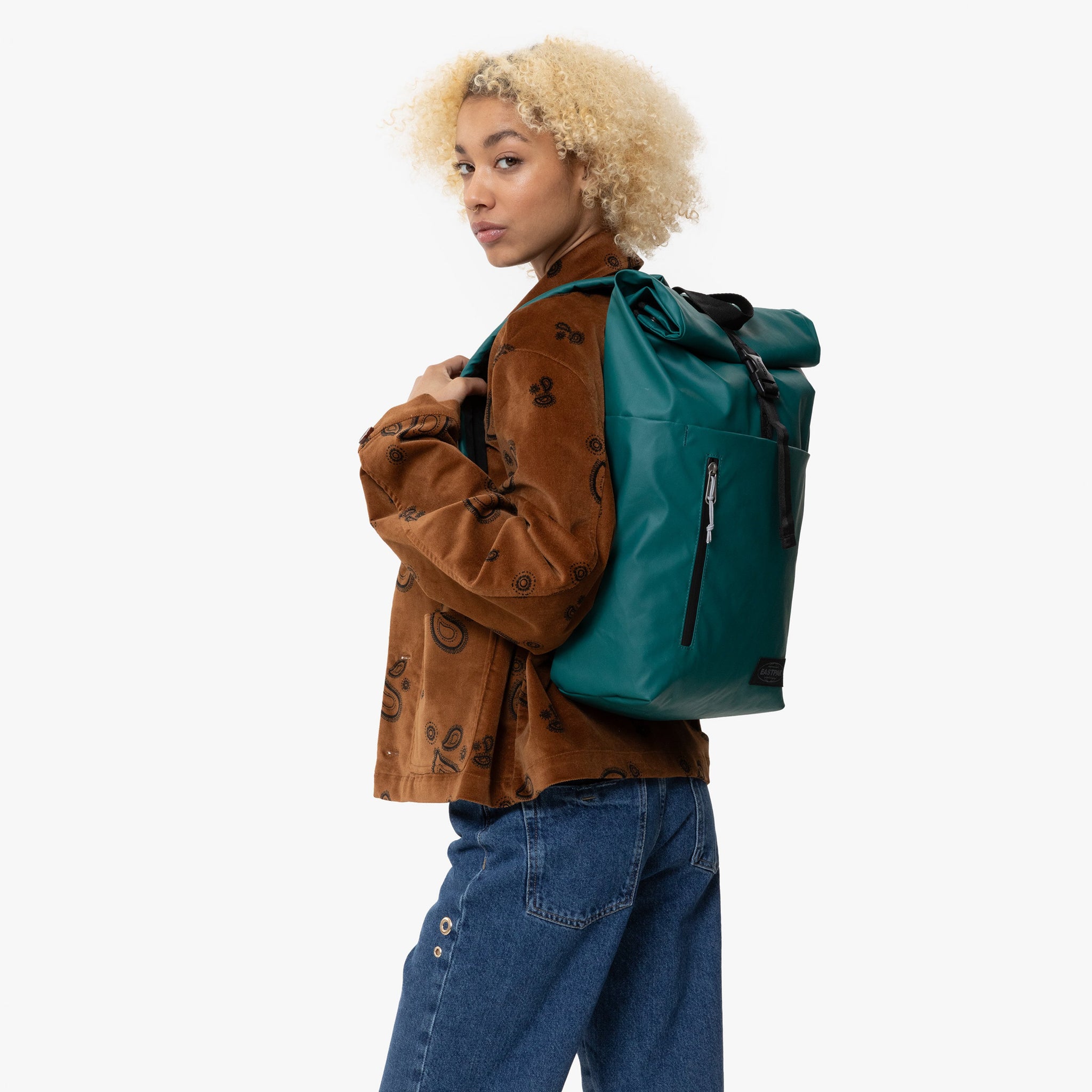 Eastpak Up Roll Tarp Petrol Large Backpack