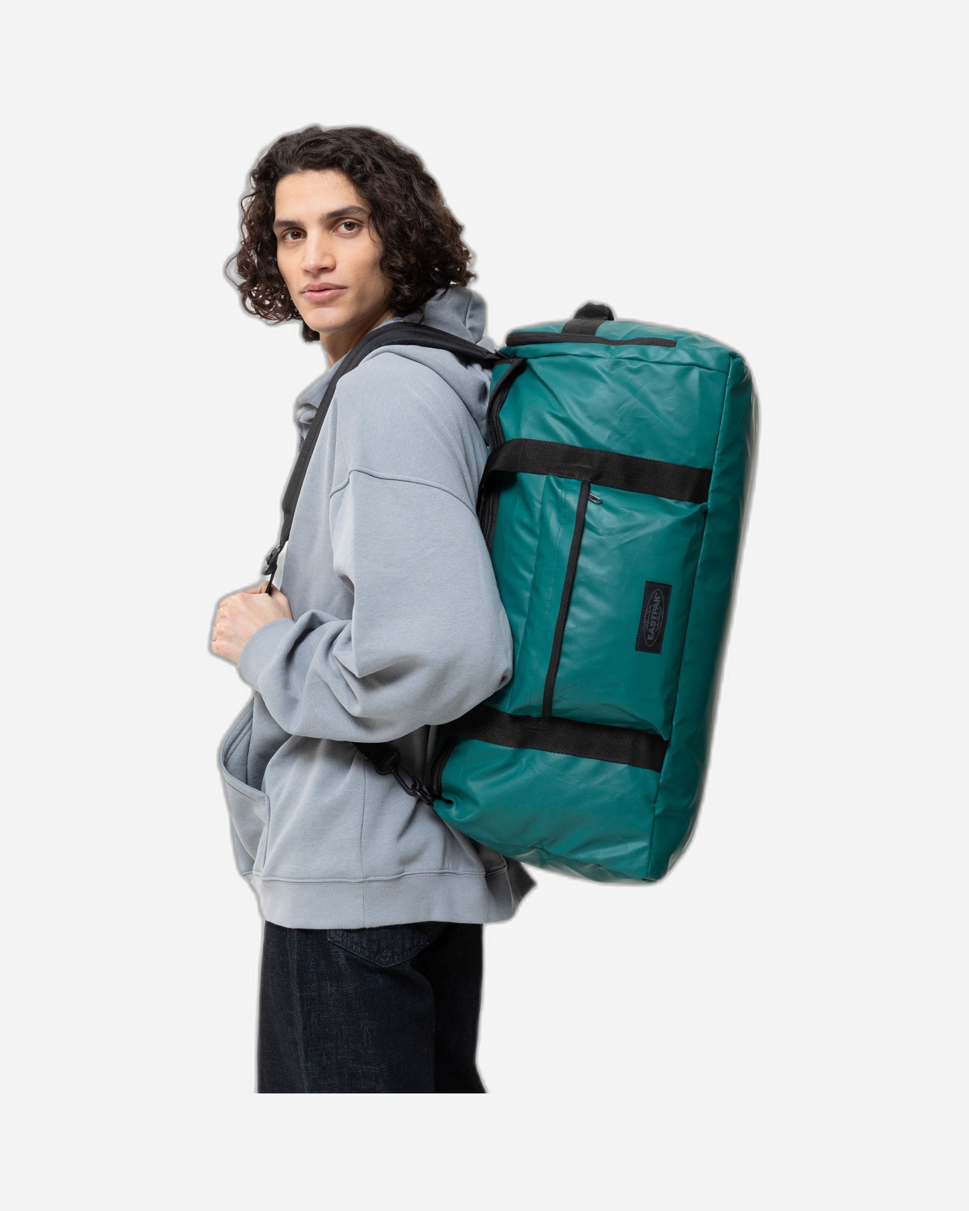 Eastpak Tarp Duffl'R M Tarp Petrol حقيبة دفل متوسطة الحجم - EK0A5BHN3O71