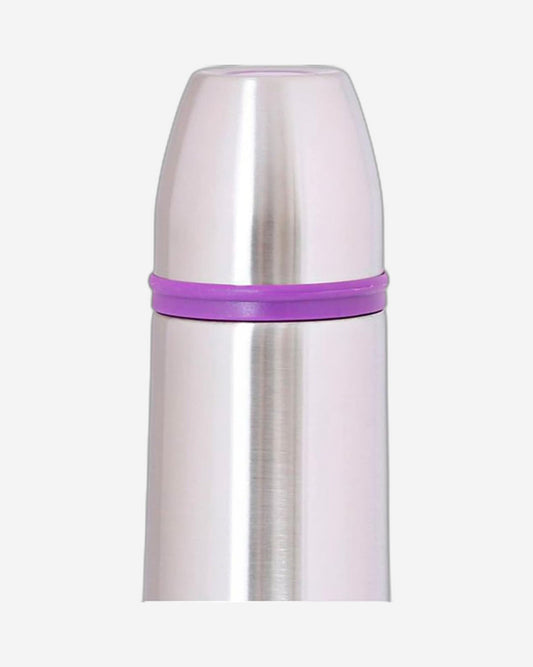 قارورة نيسان مزدوجة الجدار، سعة 1000 مل، مزودة بشريط ملون، زجاجة قهوة، كوب بغطاء مدمج، من الفولاذ المقاوم للصدأ، كوب شاي حراري، زجاجات رياضية، فضي