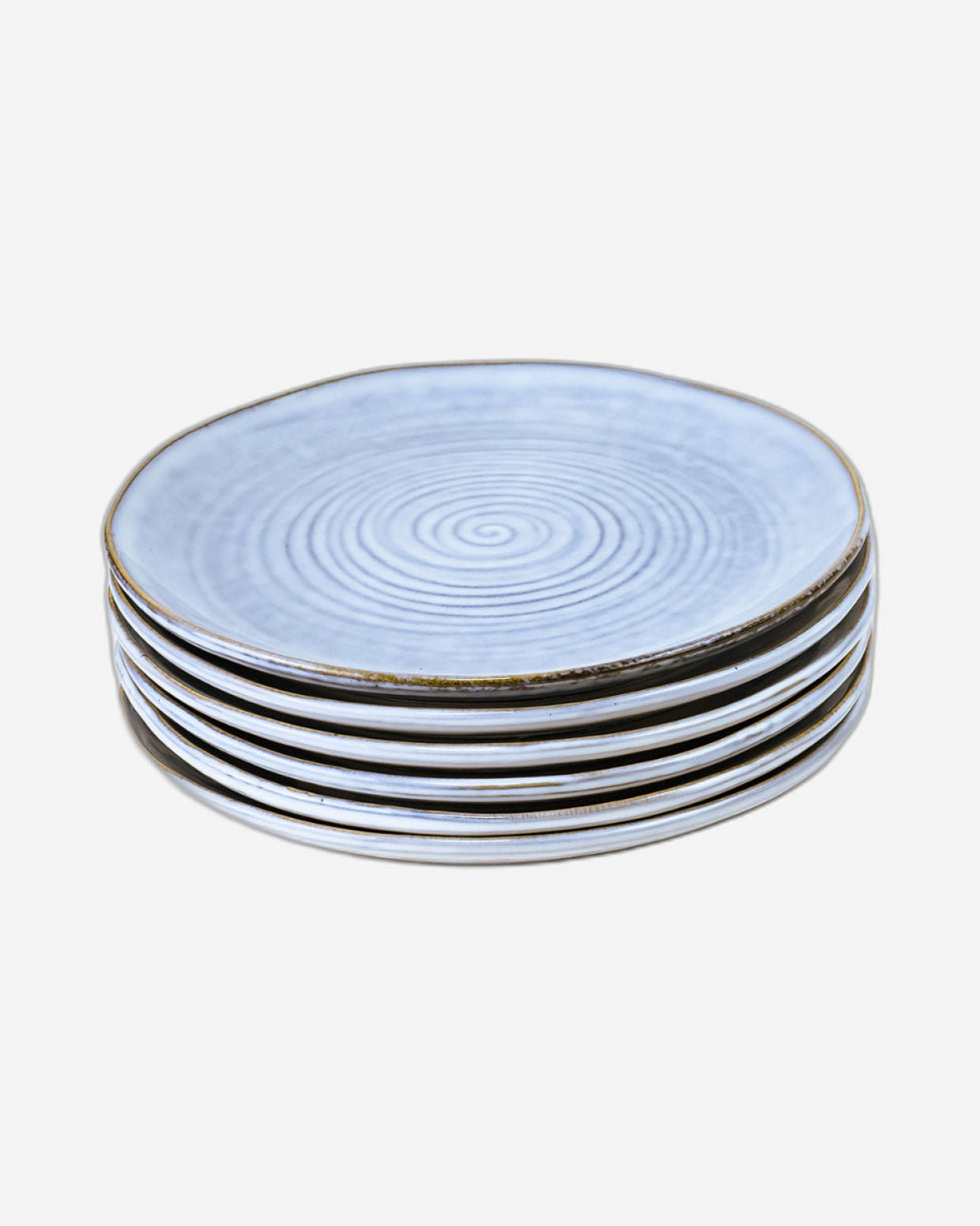 طبق جانبي من الخزف الحجري من كويزين آرت تيا - ٢١ سم، أزرق (مجموعة من قطعة واحدة)