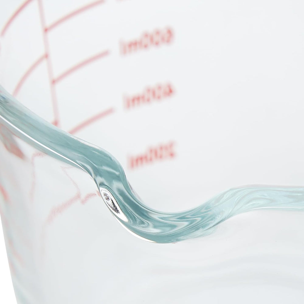 كوب قياس زجاجي من CuisineArt سعة 1000 مل، كوب قياس، إبريق قياس، كوب قياس متعدد الأغراض للسوائل