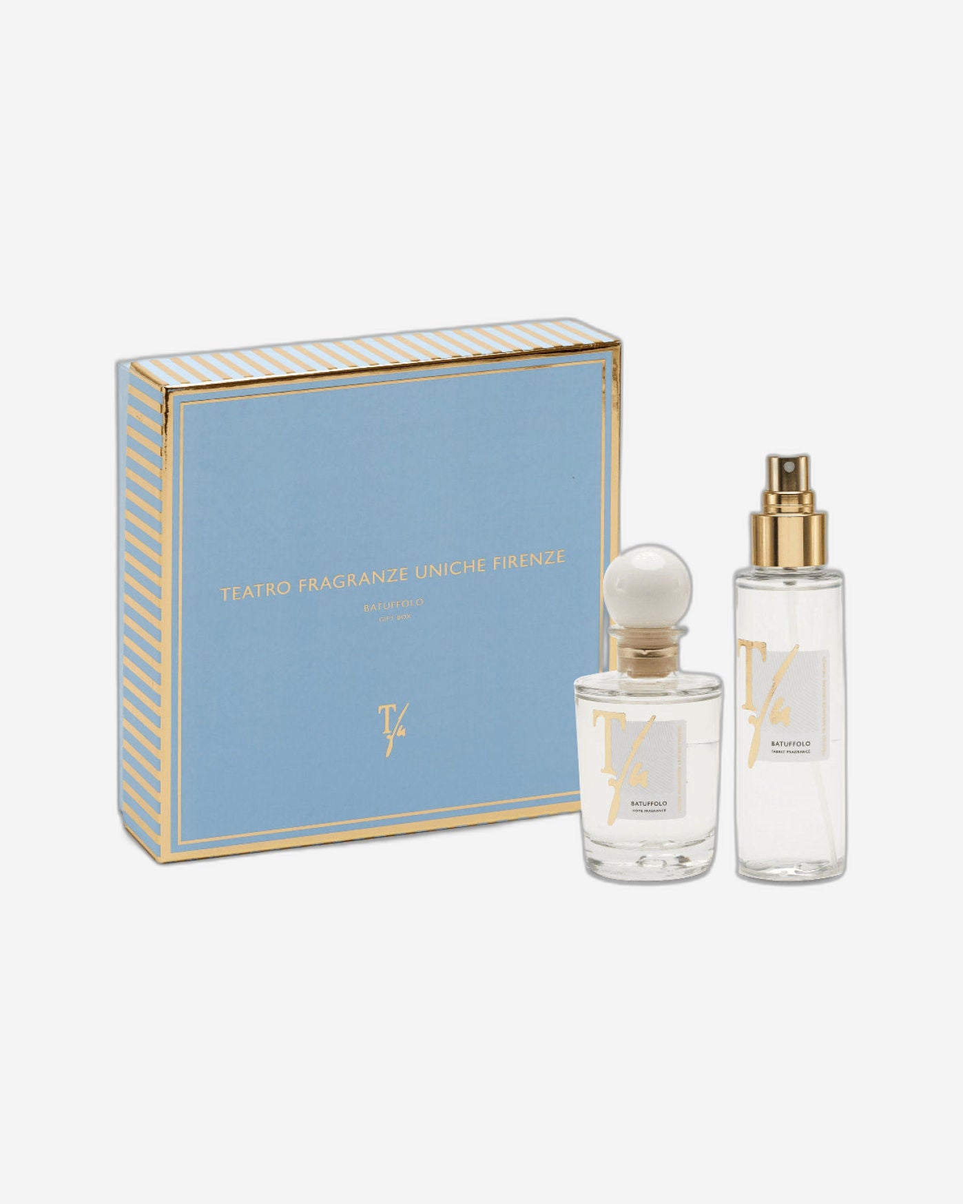 صندوق هدايا من Teatro Cotton Puff 100 مل معطر جو + بخاخ أقمشة 100 مل