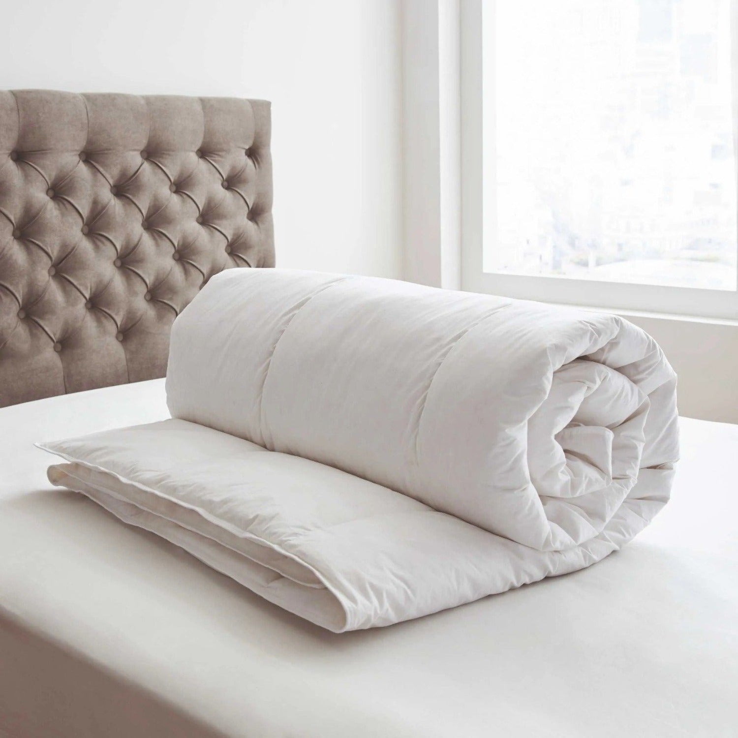 لحاف Bedeck of Belfast المحشو بريش الإوز والزغب، مقاس 10.5 TOG