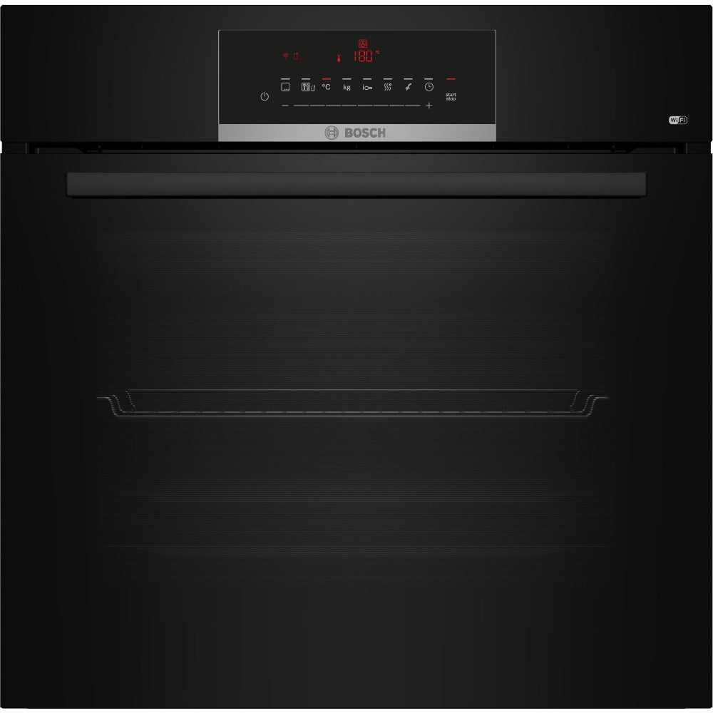 Bosch Series 6, built-in oven, 3D Hot Air, Auto Pilot 60 x 60 cm,
Black
HBJ559EB6M
