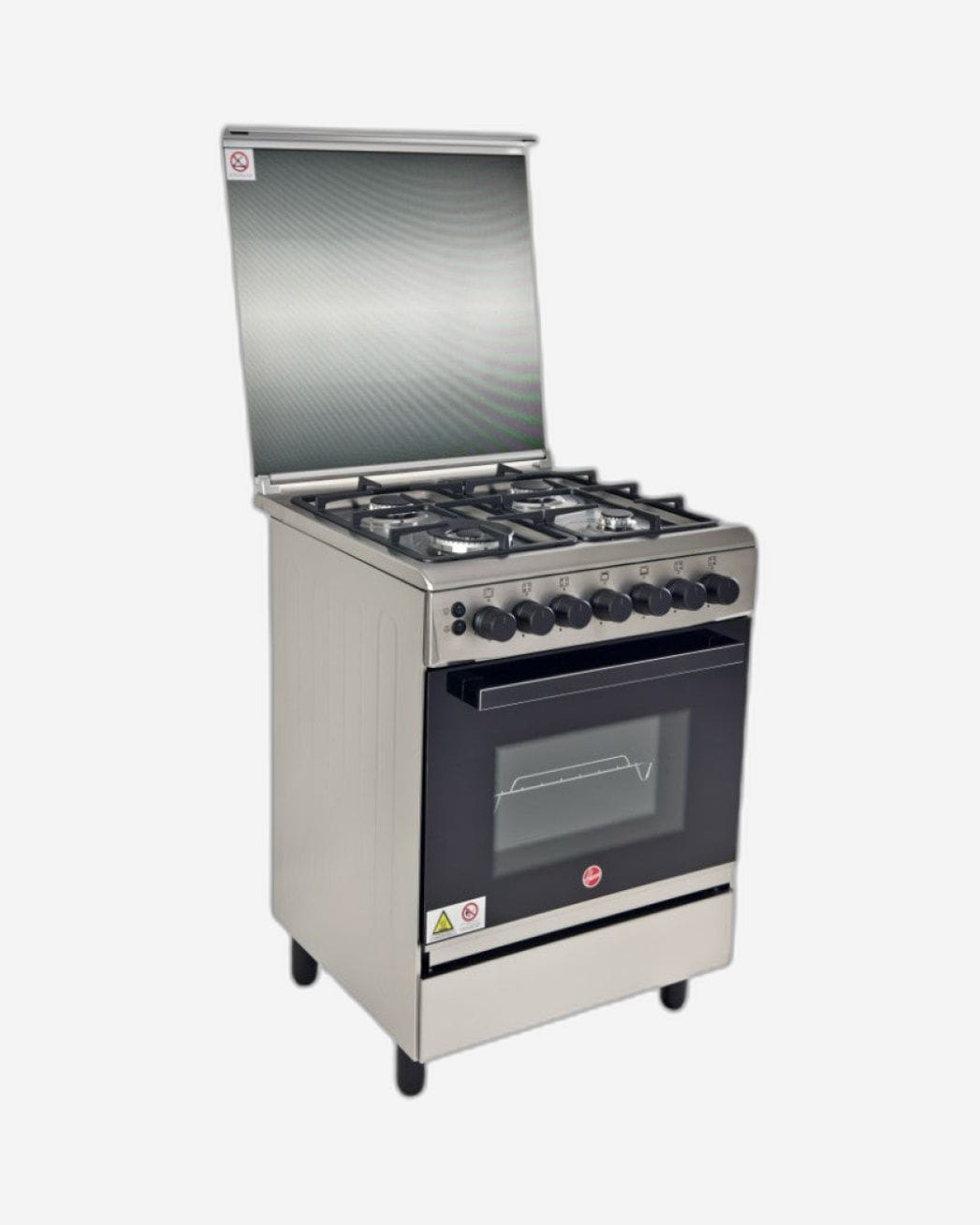 هوفر طباخ غاز كامل قائم بذاته، 60 × 60 سم – HGC-G604G-RS (معتمد من ESMA)