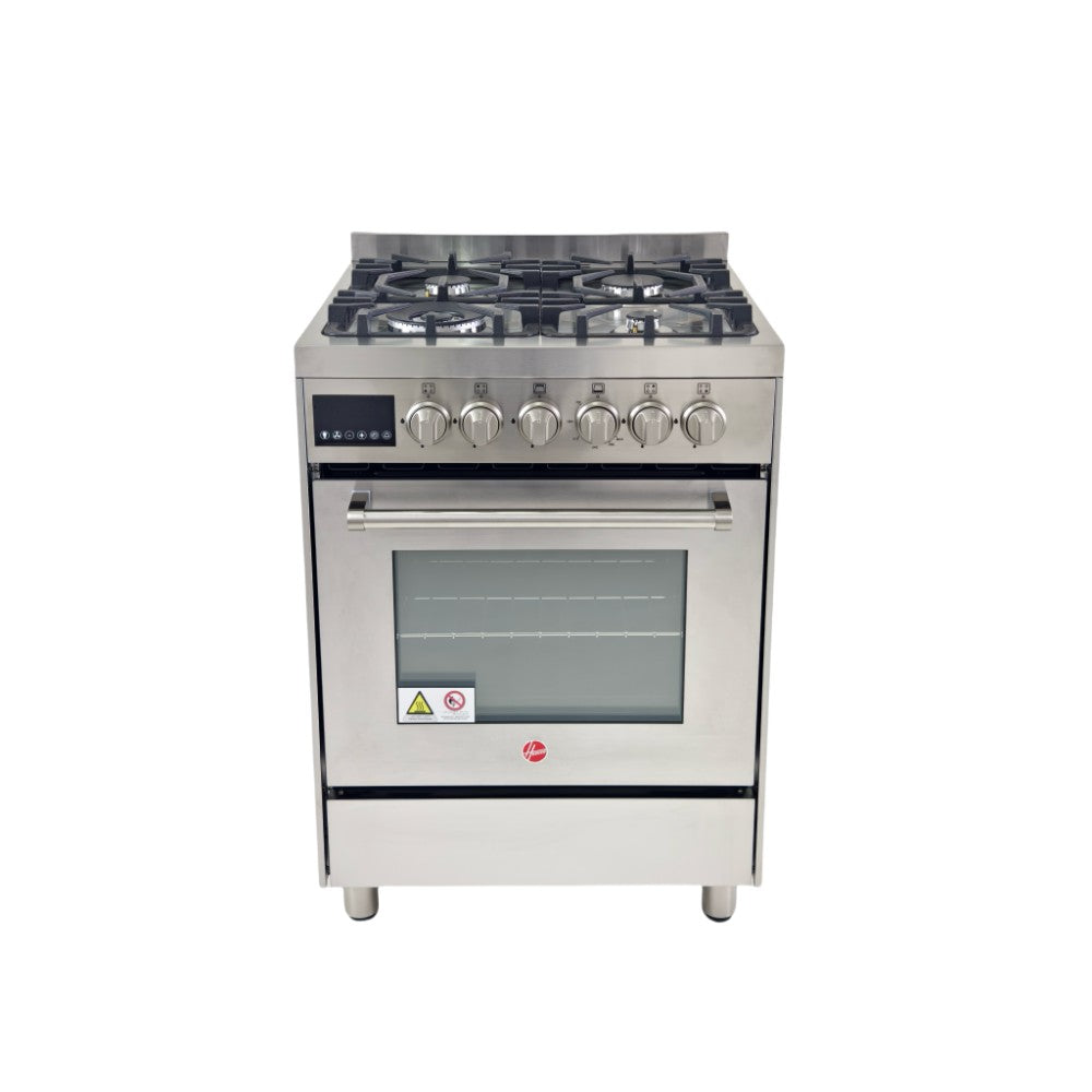 HOVR 60X60 4 Gas Burner Full Gas Cooker With 2 Fan- Silver