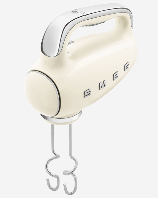 خلاط يدوي ريترو من SMEG مع شاشة LED، لون كريمي