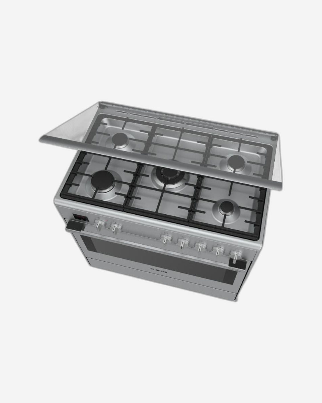 فرن بوش قائم بذاته يعمل بالغاز والكهرباء، مقاس 90 × 60 سم