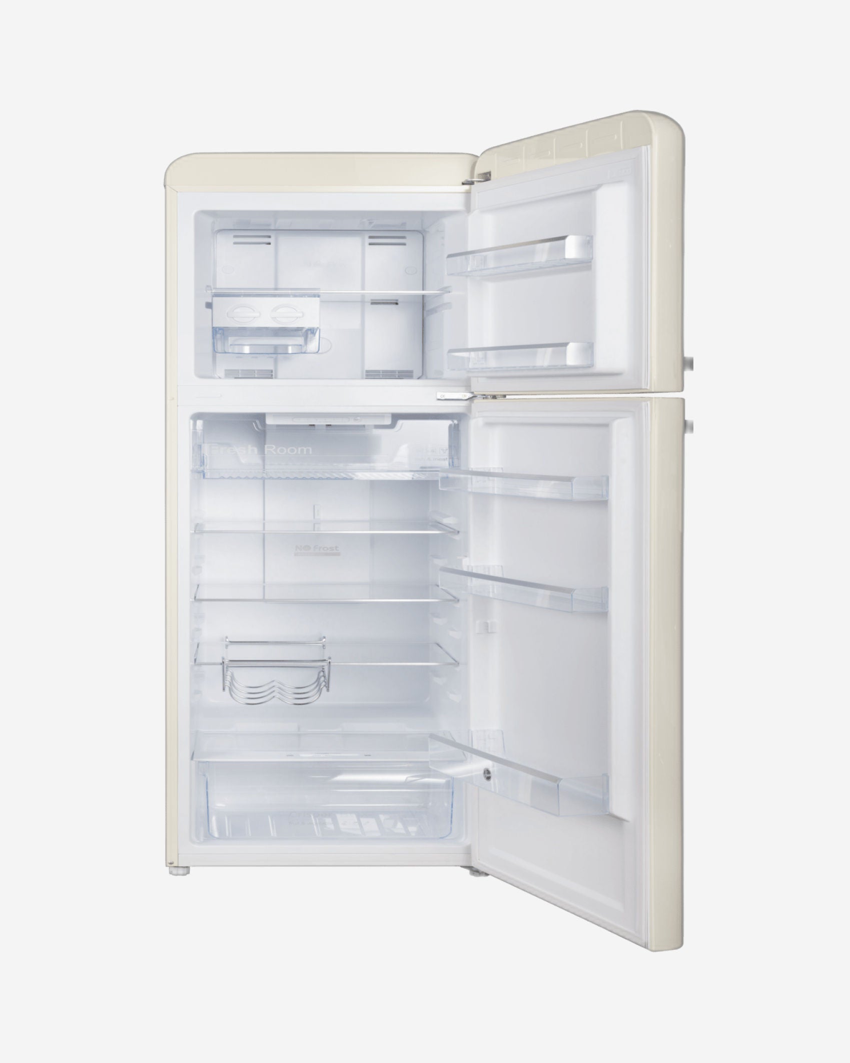 ثلاجة هوفر 326 لتر بتصميم كلاسيكي مع فريزر علوي