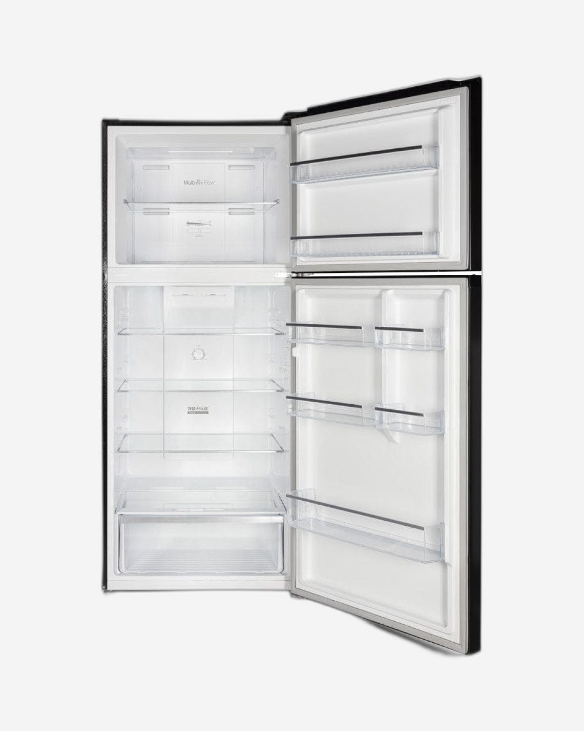 ثلاجة هوفر سعة 533 لترًا بفرامل علوية