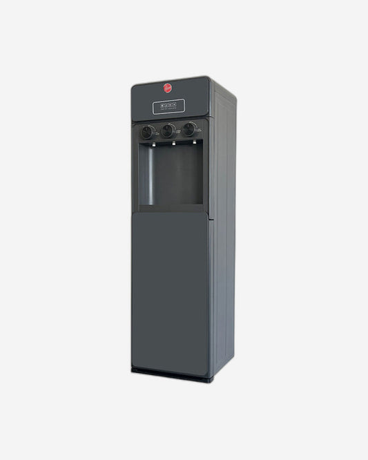 موزع مياه هوفر بتحميل سفلي مع خزانة، 3 فوهات مياه ساخنة وباردة ومحيطة، قفل أمان للأطفال، خزان بارد ممتد من الفولاذ المقاوم للصدأ، ضمان لمدة عام، أخضر - HWD-SBL-02G