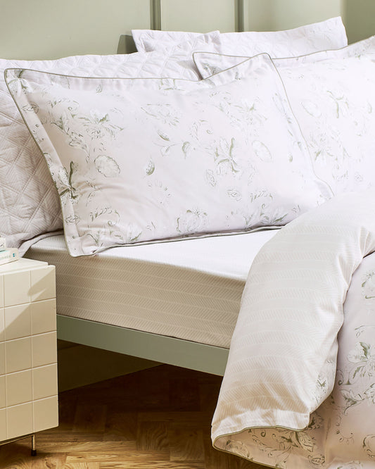 طقم غطاء لحاف كريستي "هاتون" باللون الرمادي