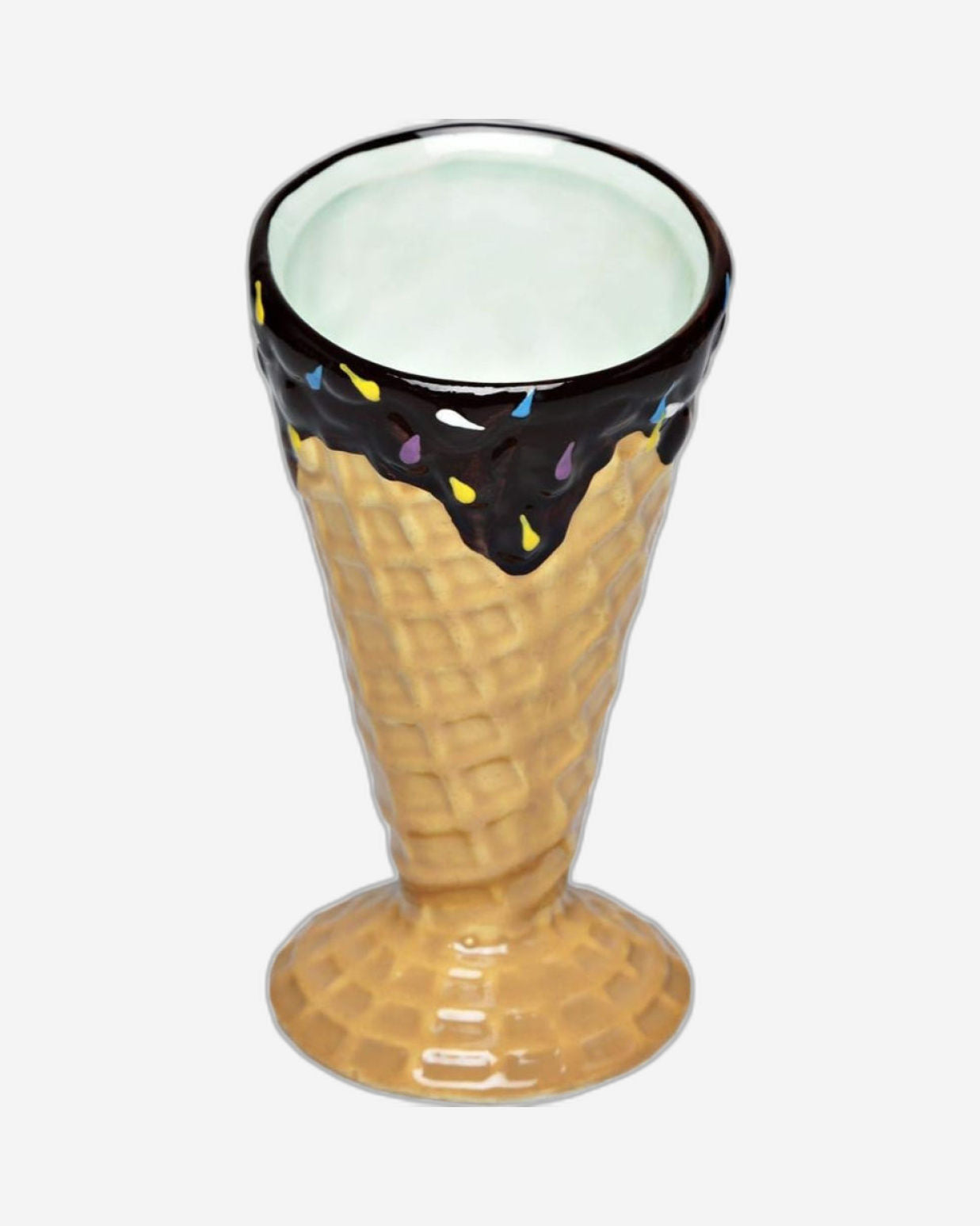 مجموعة أكواب حلوى مخروطية الشكل للآيس كريم، مكونة من 4 قطع - أكواب تقديم أنيقة للآيس كريم والسوربيه والحلويات