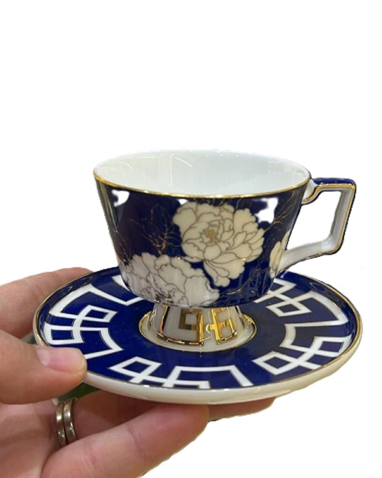 طقم أكواب وصحن تشاوتشو أزول، 4 قطع