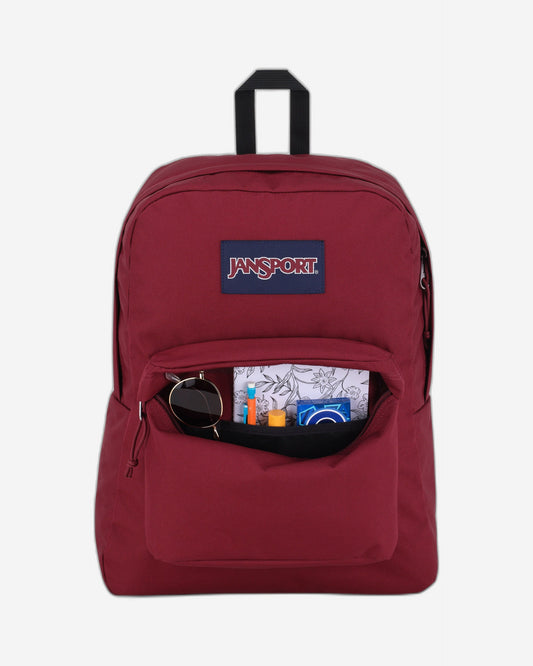 حقيبة ظهر JanSport SuperBreak One متوسطة الحجم باللون الأحمر البني EK0A5BAGN621