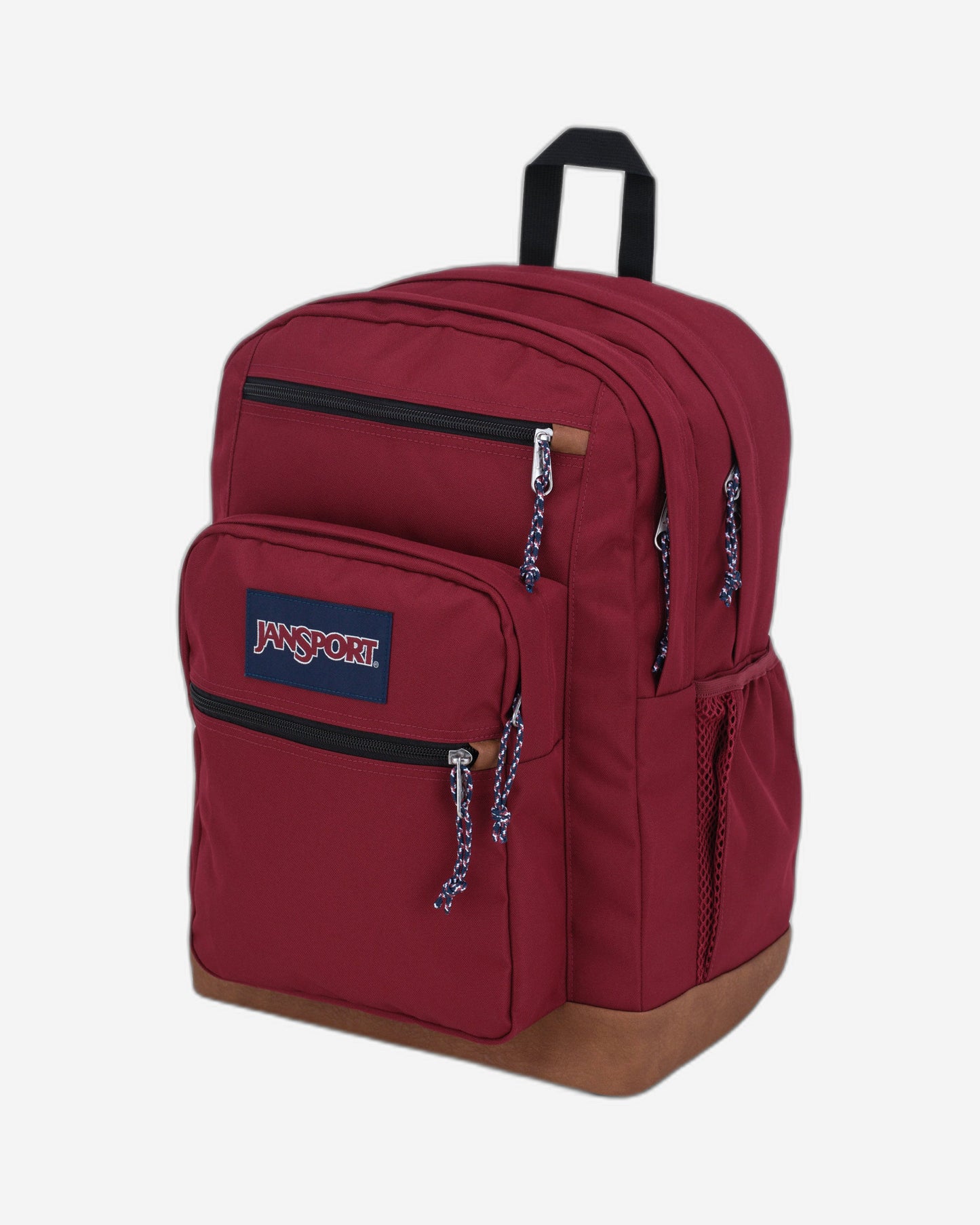 حقيبة ظهر JanSport Cool Student كبيرة الحجم للكمبيوتر المحمول باللون الأحمر المحمر