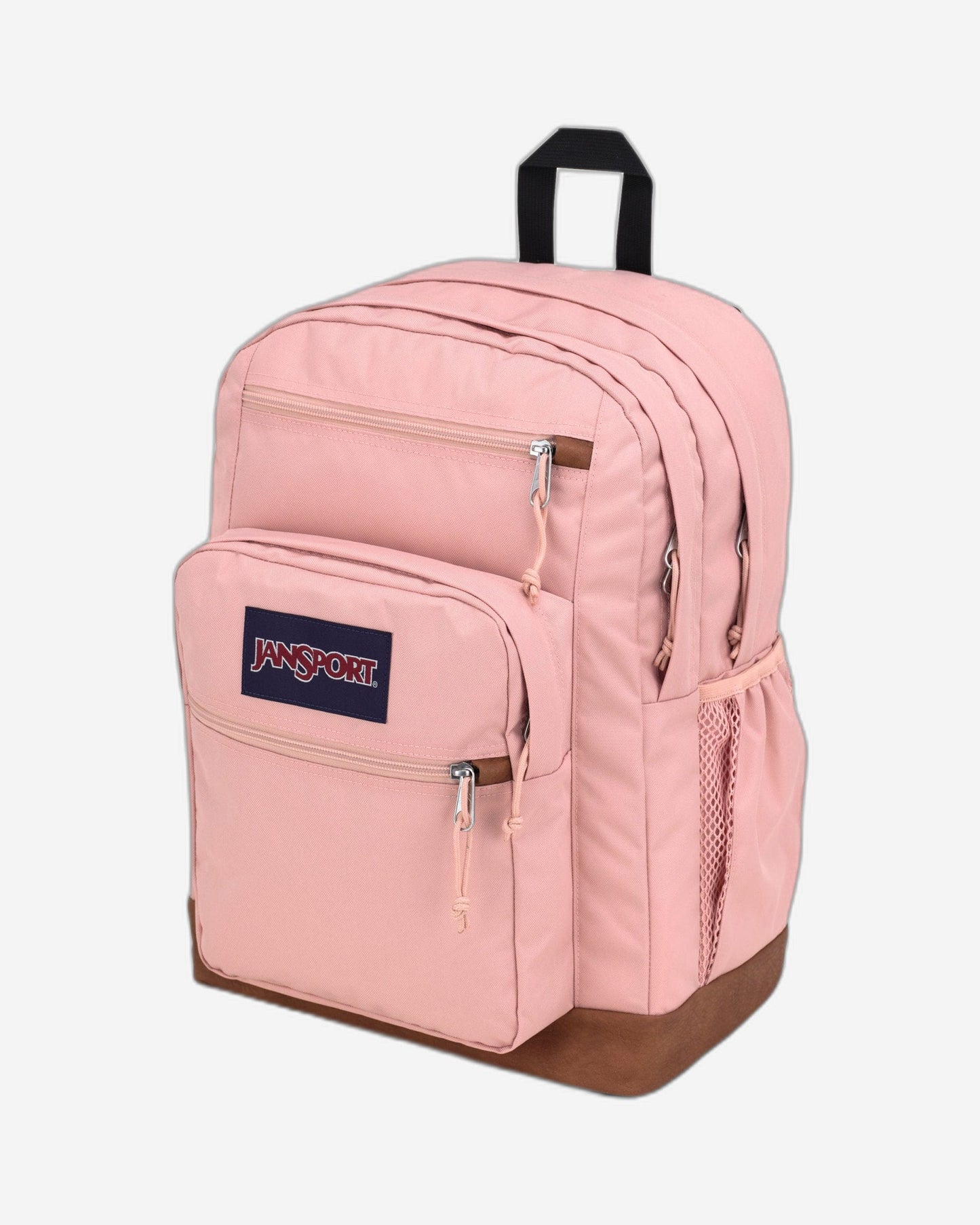 حقيبة ظهر JanSport Cool Student كبيرة الحجم للكمبيوتر المحمول بلون وردي ضبابي