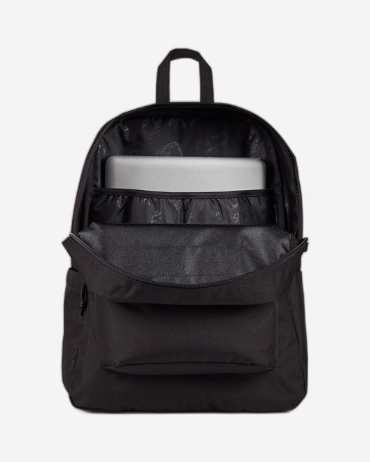 حقيبة ظهر جان سبورت سوبر بريك بلس متوسطة للكمبيوتر المحمول - لون أسود أحادي اللون - EK0A5BAO3Y61