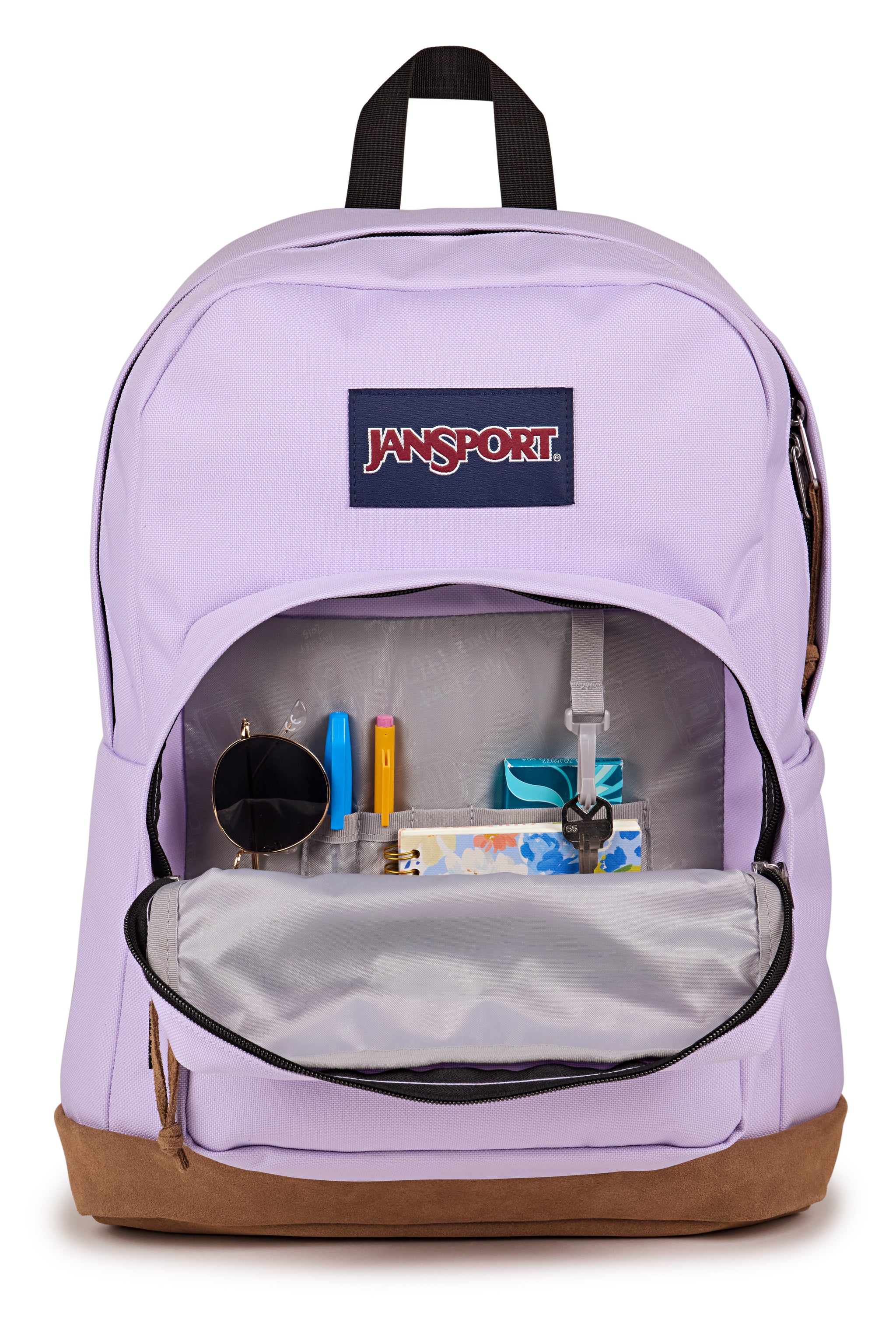 حقيبة ظهر JanSport Right Pack كبيرة للكمبيوتر المحمول بلون بنفسجي فاتح EK0A5BAPW301