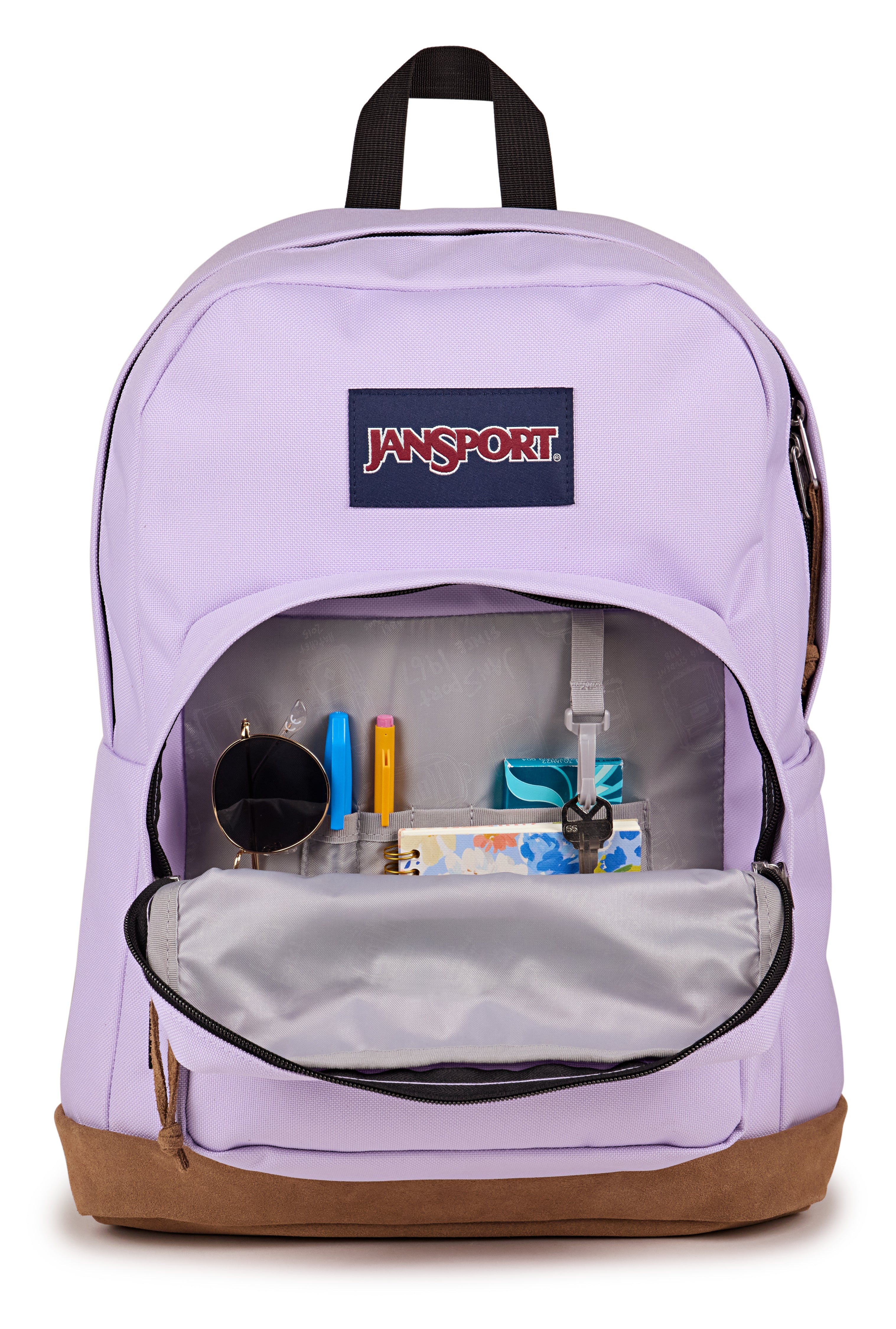 حقيبة ظهر JanSport Right Pack كبيرة للكمبيوتر المحمول بلون بنفسجي فاتح EK0A5BAPW301