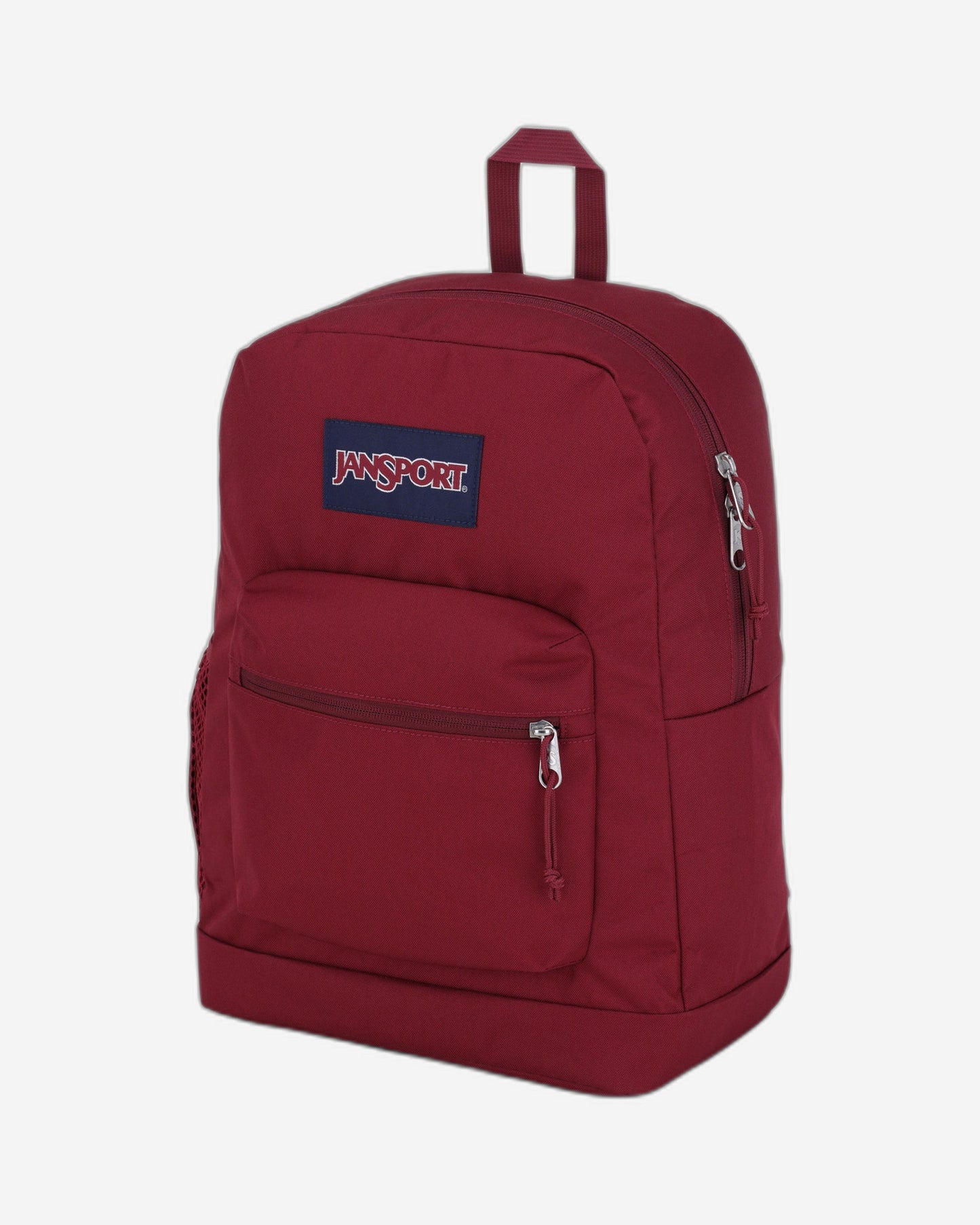 حقيبة ظهر JanSport Cross Town Plus متوسطة الحجم للكمبيوتر المحمول باللون الأحمر البني EK0A5BLBN621