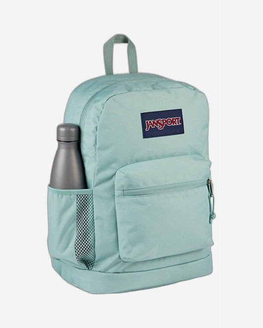 حقيبة ظهر JanSport Cross Town Plus متوسطة الحجم للكمبيوتر المحمول - لون أخضر فاتح EK0A5BLB0W31