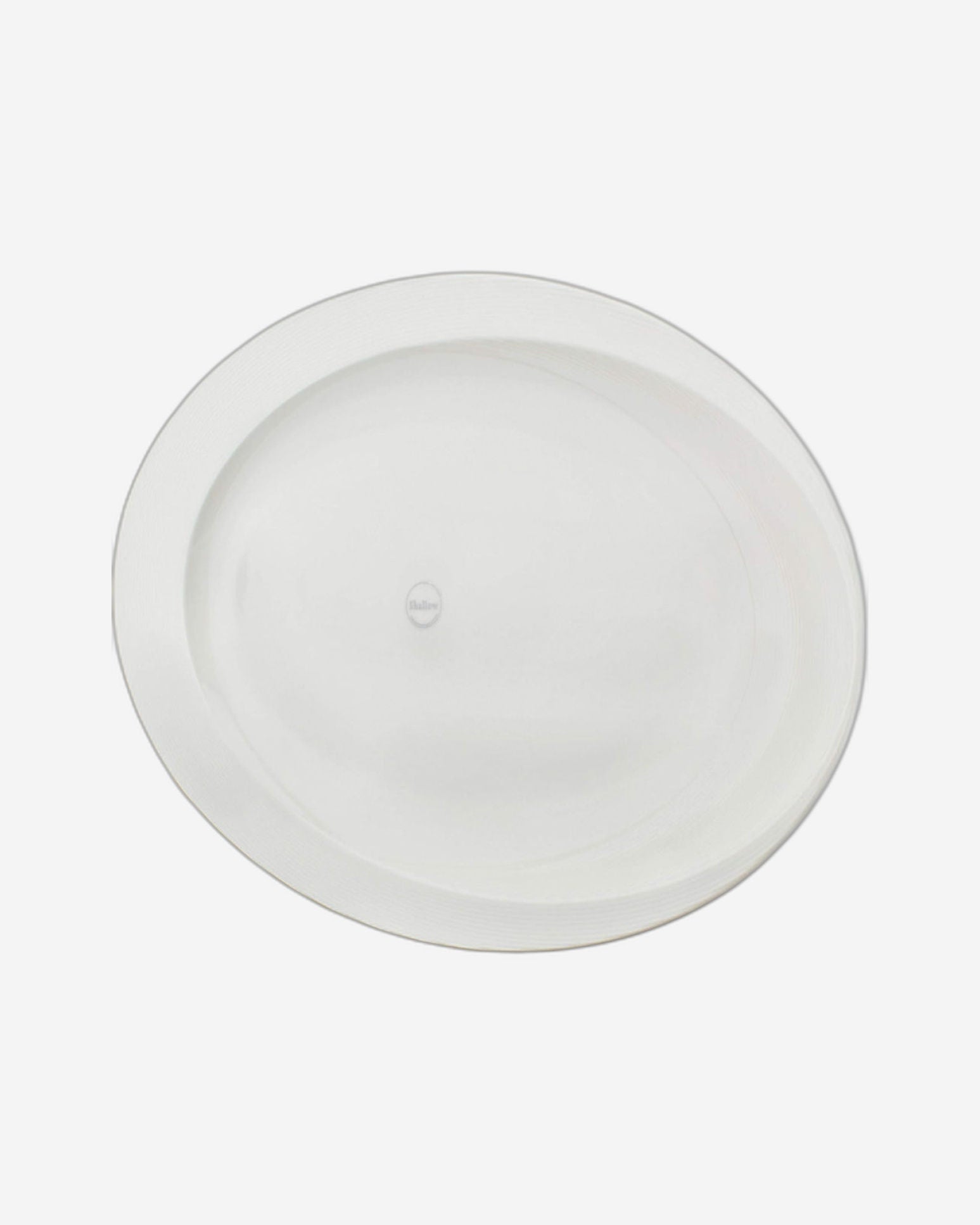 طبق تيفاني بيضاوي من الخزف العظمي الضحل، أبيض، 14 بوصة - طبق تقديم أنيق لتناول الطعام والمناسبات الخاصة