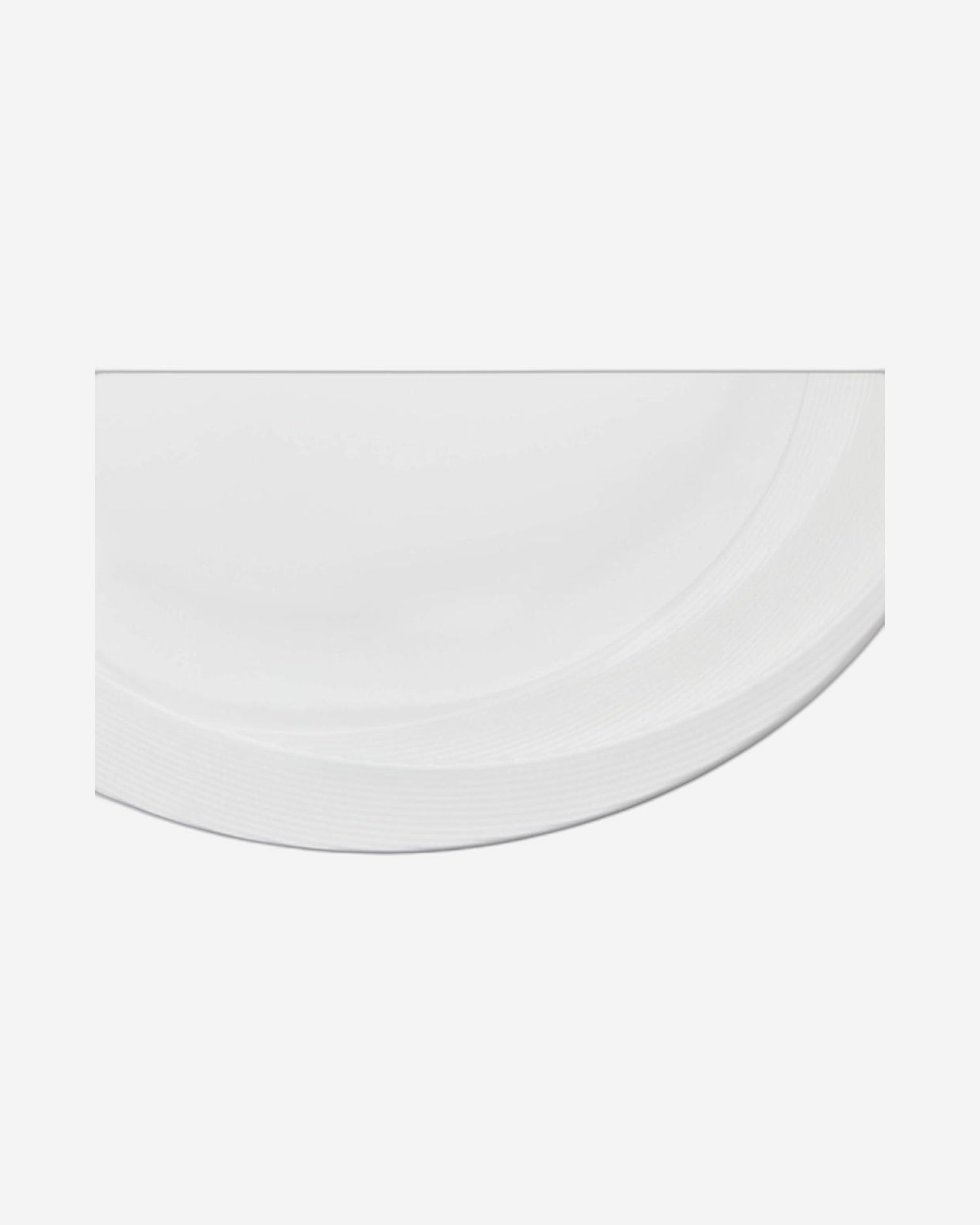 طبق تيفاني بيضاوي من الخزف العظمي الضحل، أبيض، 14 بوصة - طبق تقديم أنيق لتناول الطعام والمناسبات الخاصة