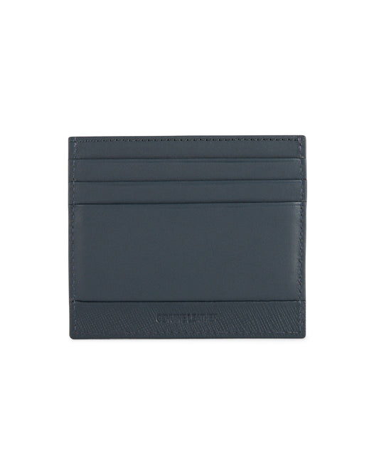 Cross Saffiano Leather 6Cc Card Holder - Navy Blue