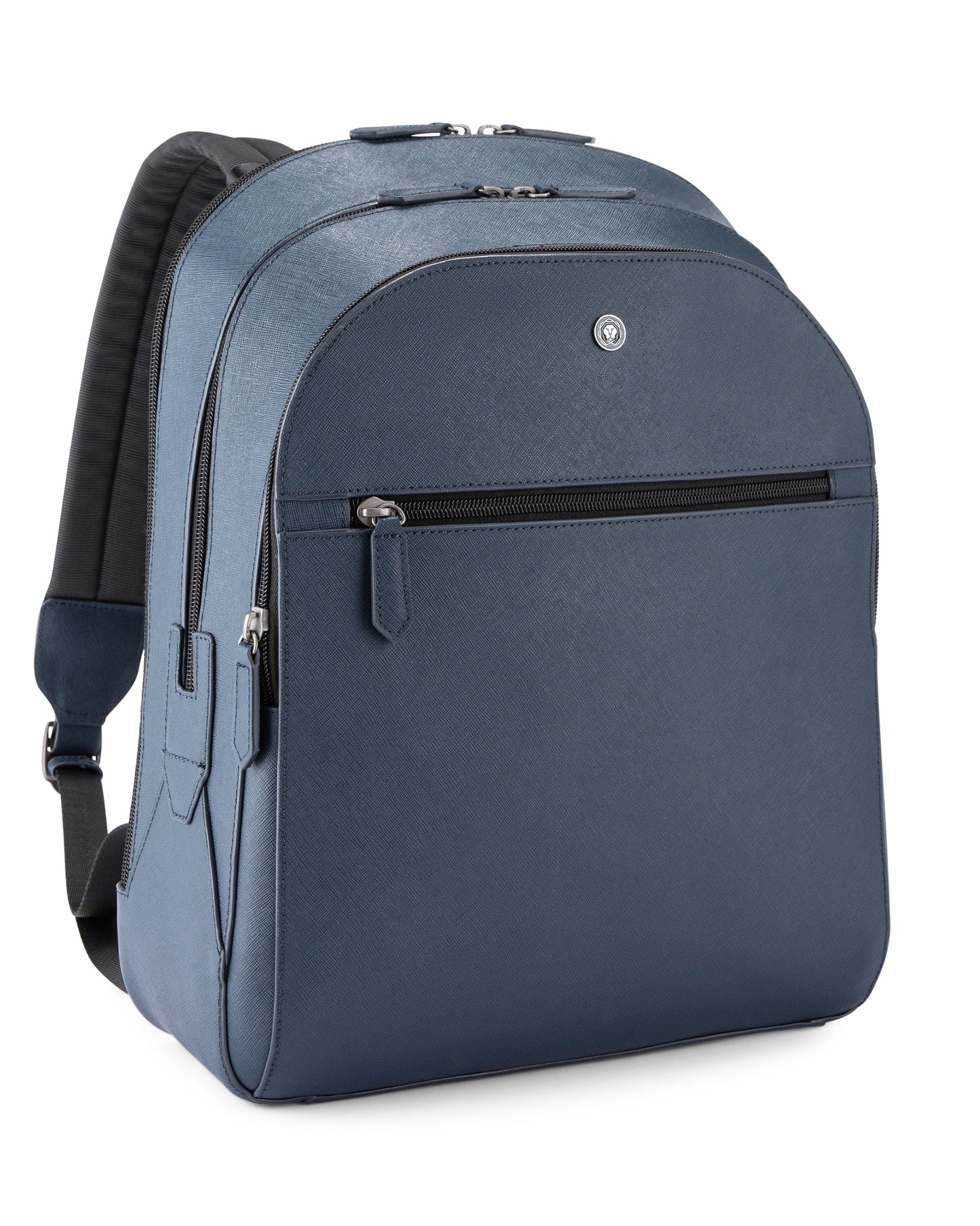 Cross Luxury Leather Backpack - Navy Blue