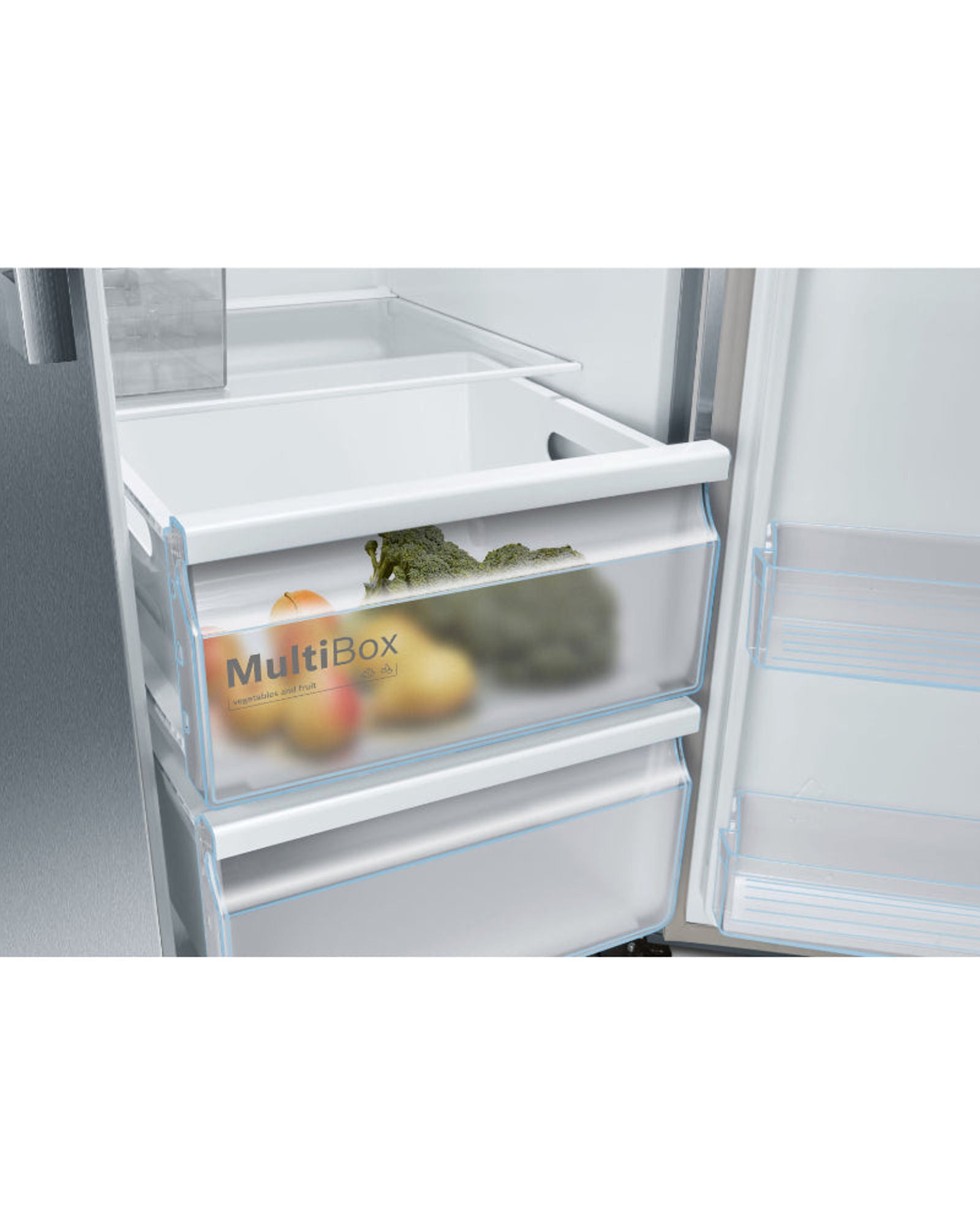 ثلاجة بوش الأمريكية ذات البابين المتجاورين من السلسلة الرابعة