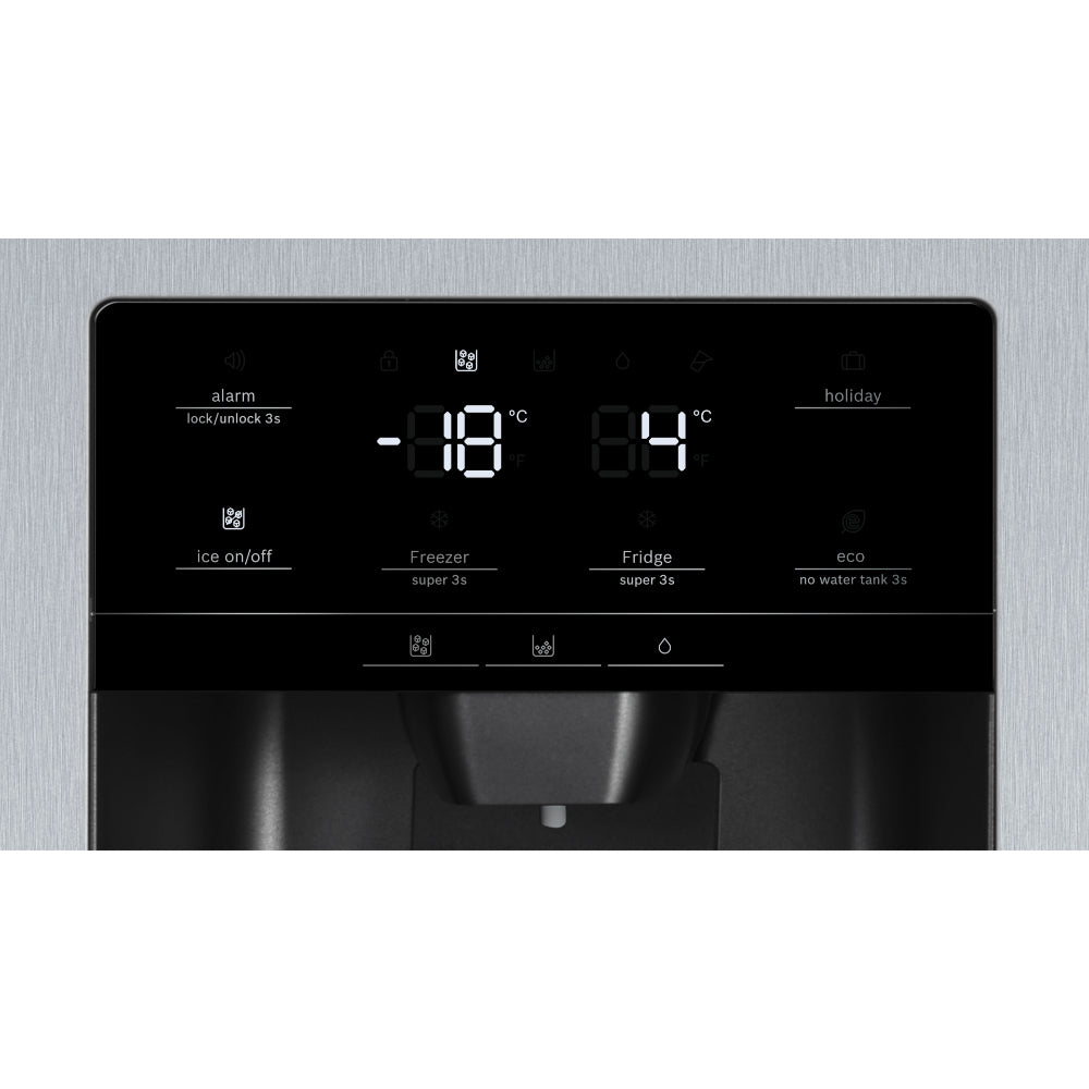 ثلاجة بوش الأمريكية ذات البابين المتجاورين من السلسلة الرابعة