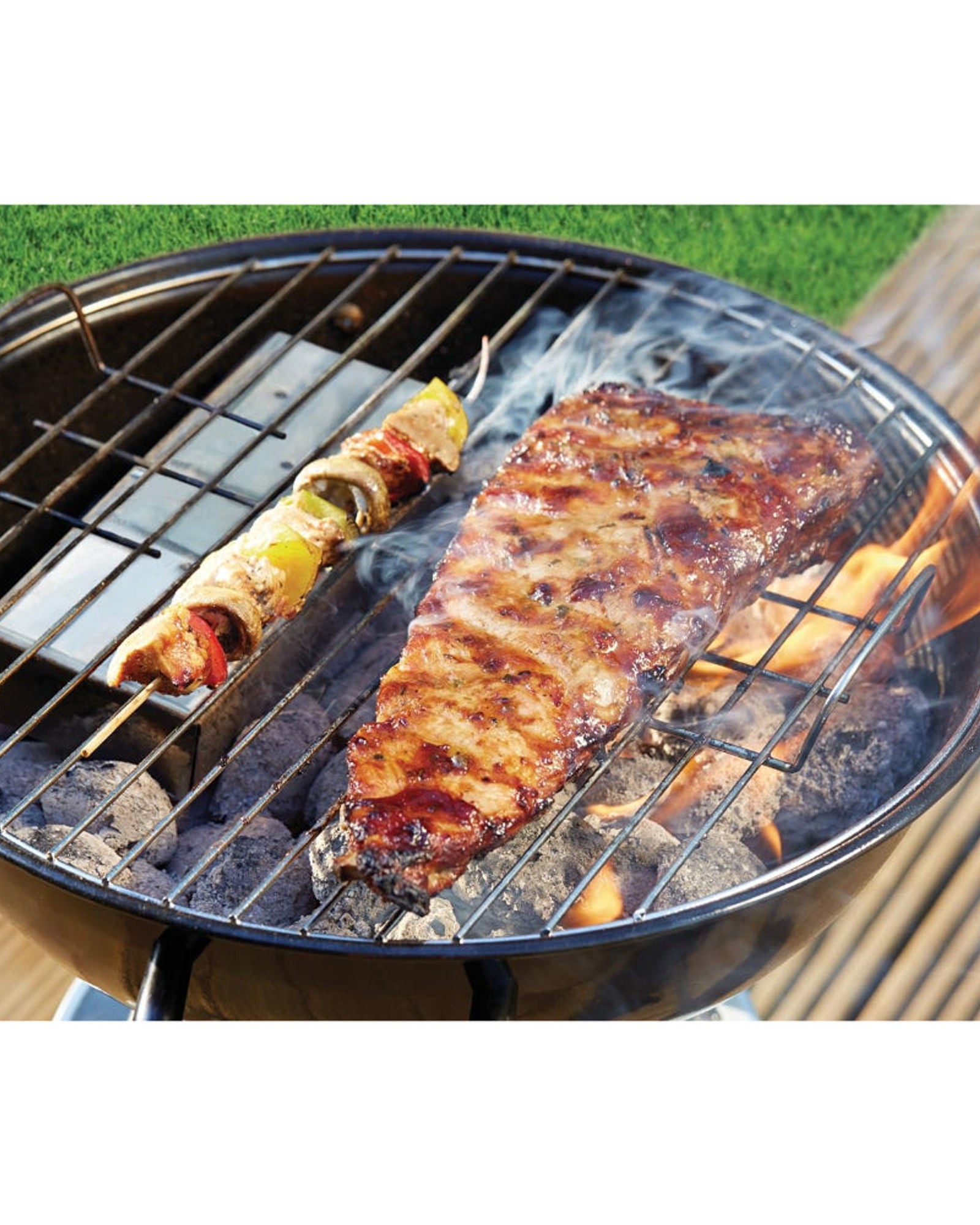 صندوق مدخن رقائق الخشب HM مقاس 22 سم مصنوع من الفولاذ المقاوم للصدأ