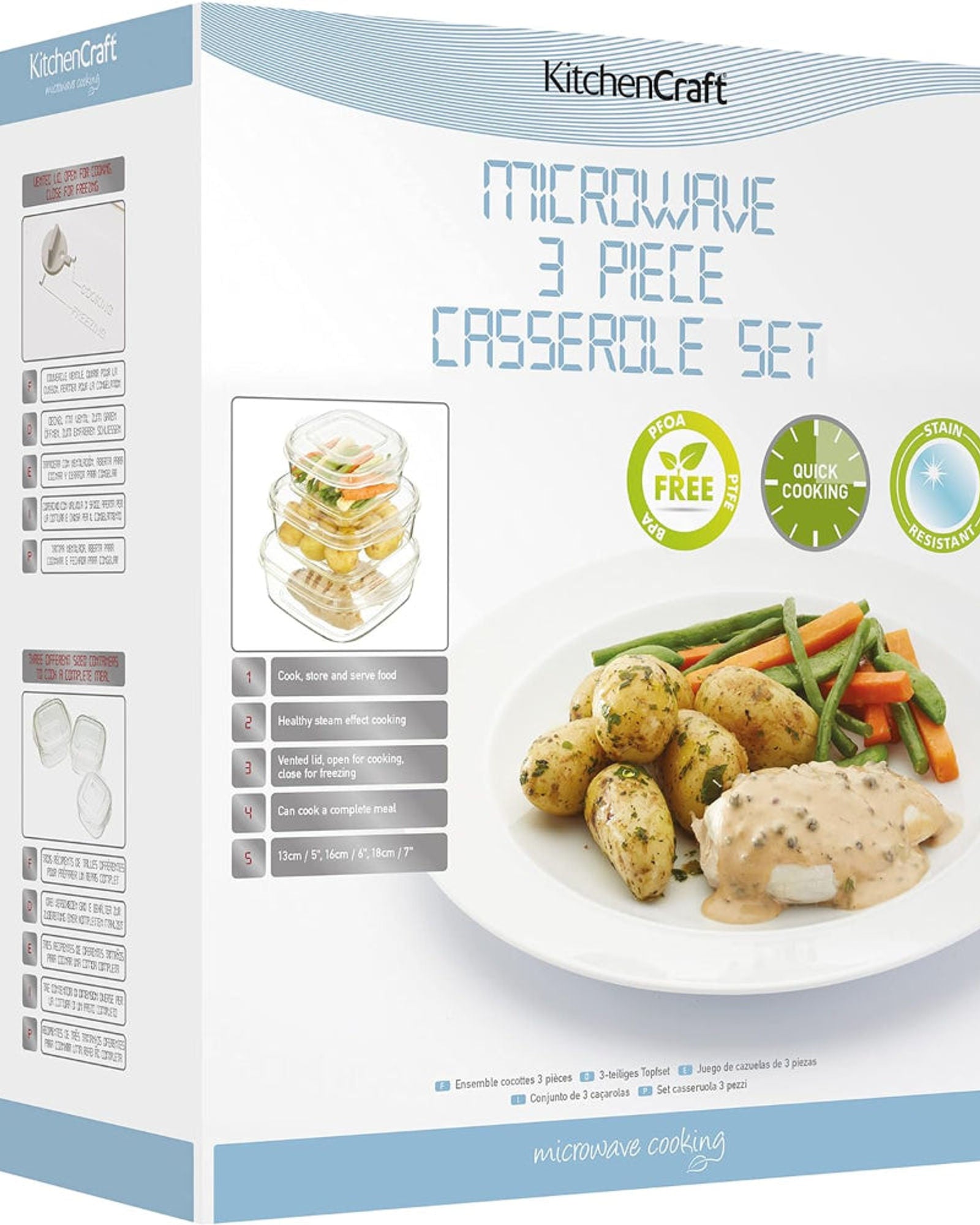 مجموعة أواني طهي الميكروويف Kc