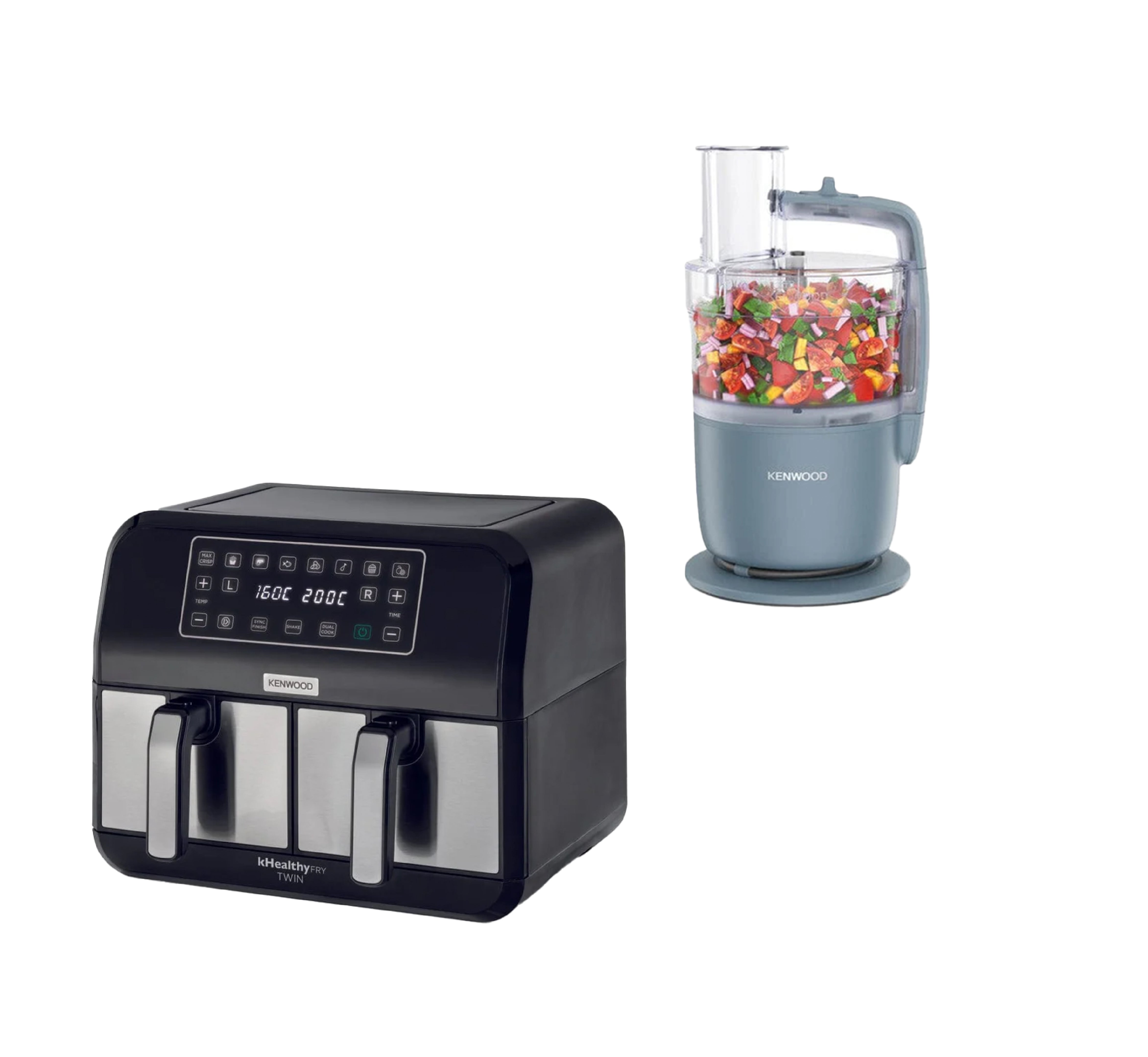 KENWOOD FOOD PROCESSOR FDP22.130GY+ AIRFRYER BK -HFM75.000MB