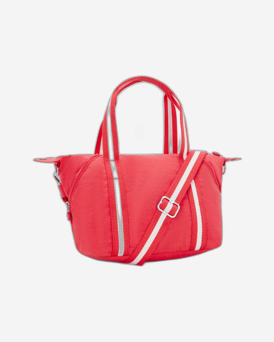 حقيبة كتف صغيرة من كيبلينج آرت باللون الأحمر مع حزام كتف قابل للإزالة 01327-5DX