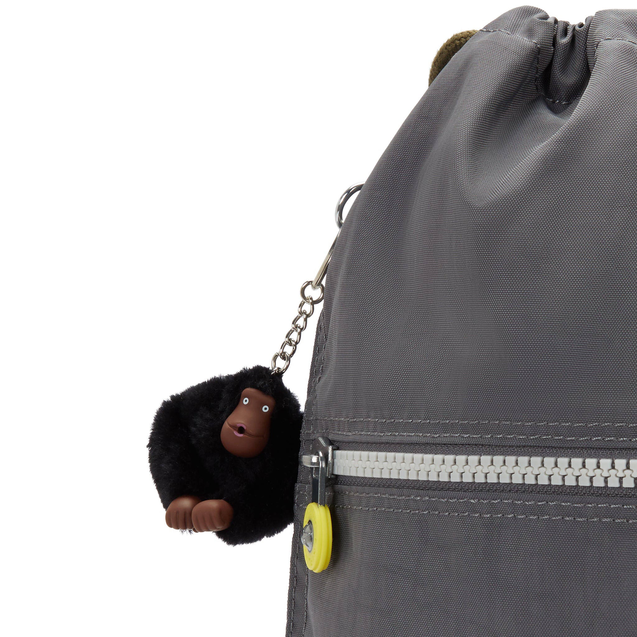 حقيبة ظهر Kipling Supertaboo Back To Grey متوسطة الحجم مزودة برباط 09487-1DX