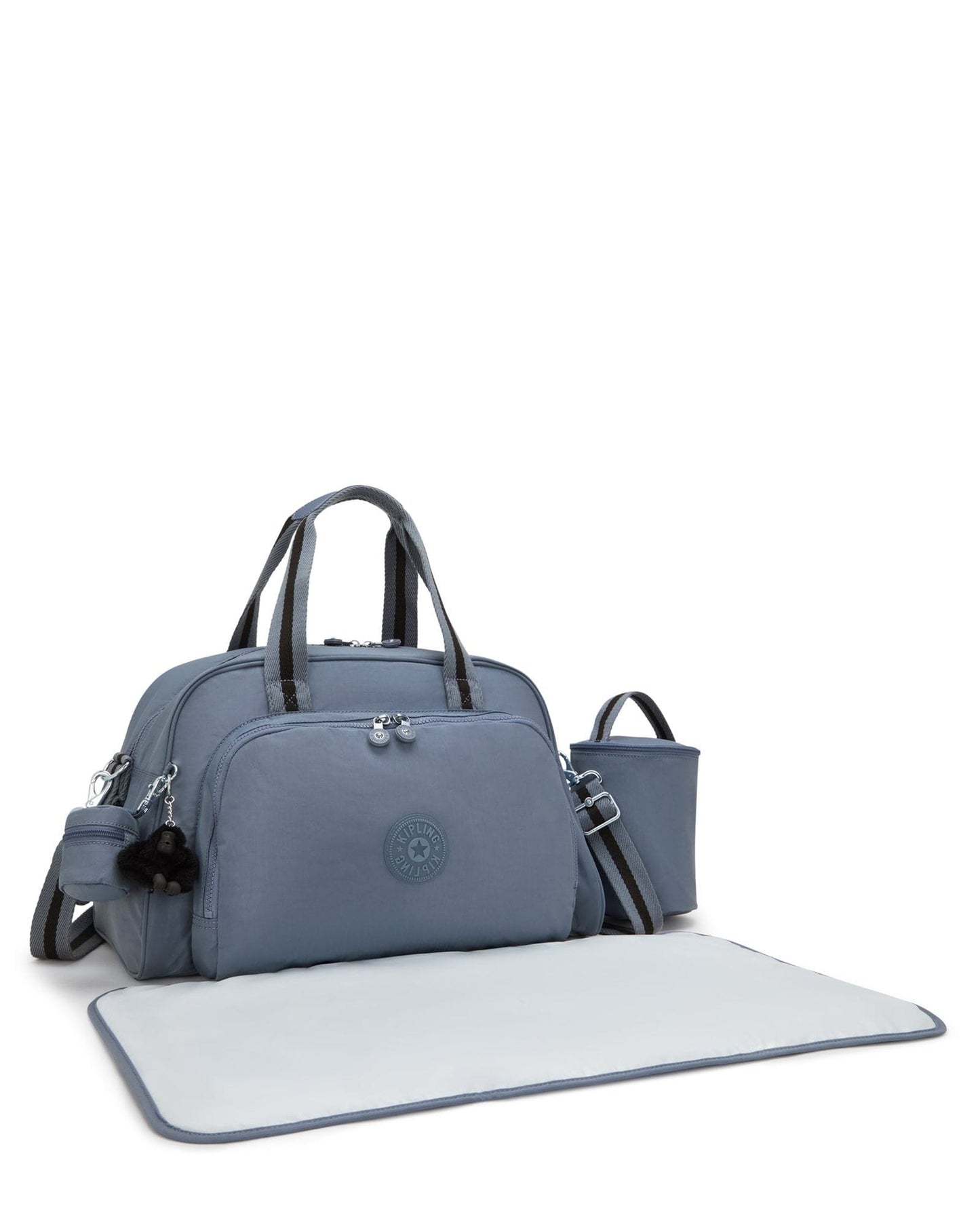 Kipling Camama Blue Stone حقيبة أطفال كبيرة (مع حصيرة تغيير الحفاضات) 10153-6FB