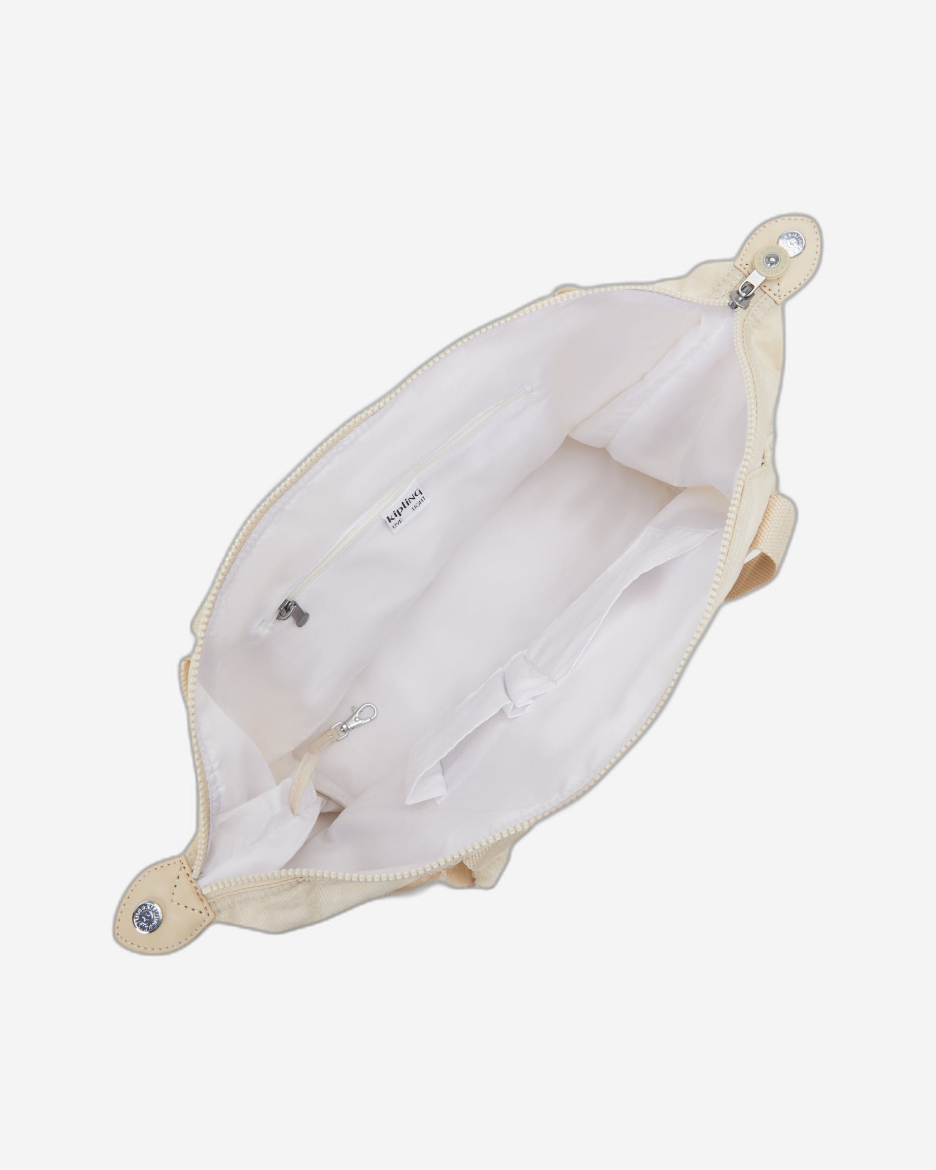 حقيبة كيبلينج آرت هايدواي متوسطة الحجم باللون البيج 10619-7JR