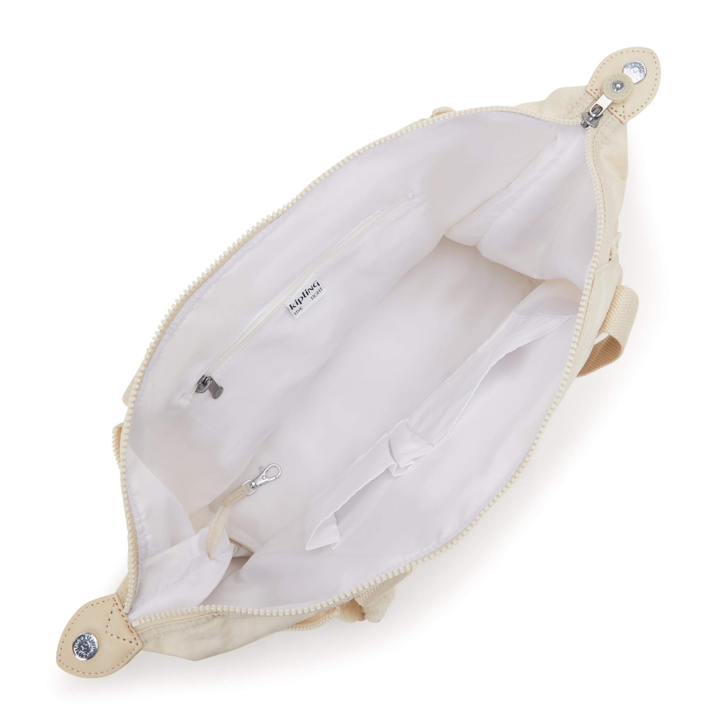 حقيبة كيبلينج آرت هايدواي متوسطة الحجم باللون البيج 10619-7JR