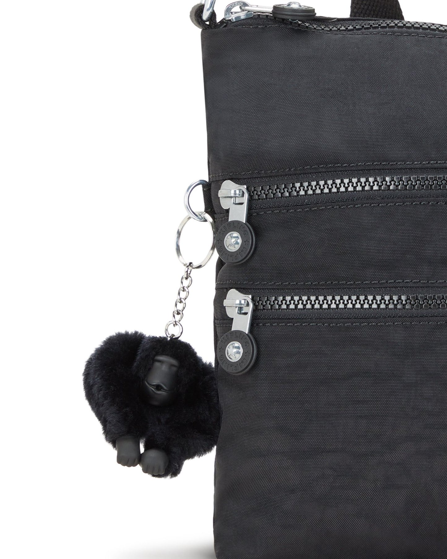 حقيبة كتف متوسطة الحجم من كيبلينج ألفار بلاك نوار C213335-P39