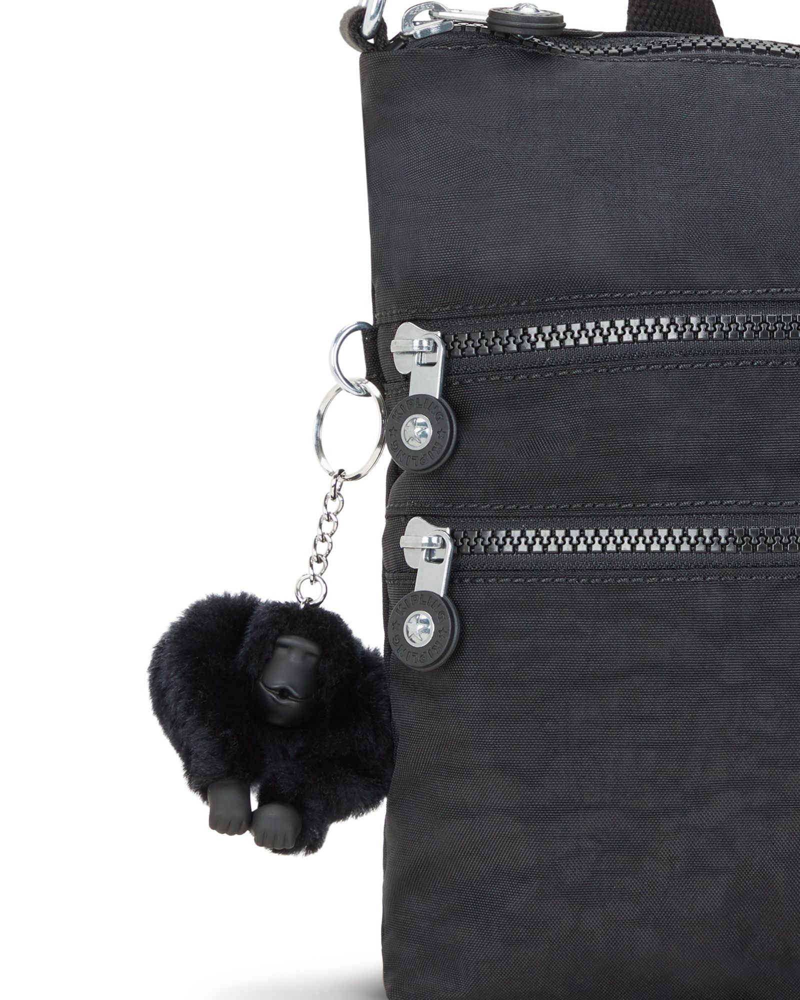 حقيبة كتف متوسطة الحجم من كيبلينج ألفار بلاك نوار C213335-P39