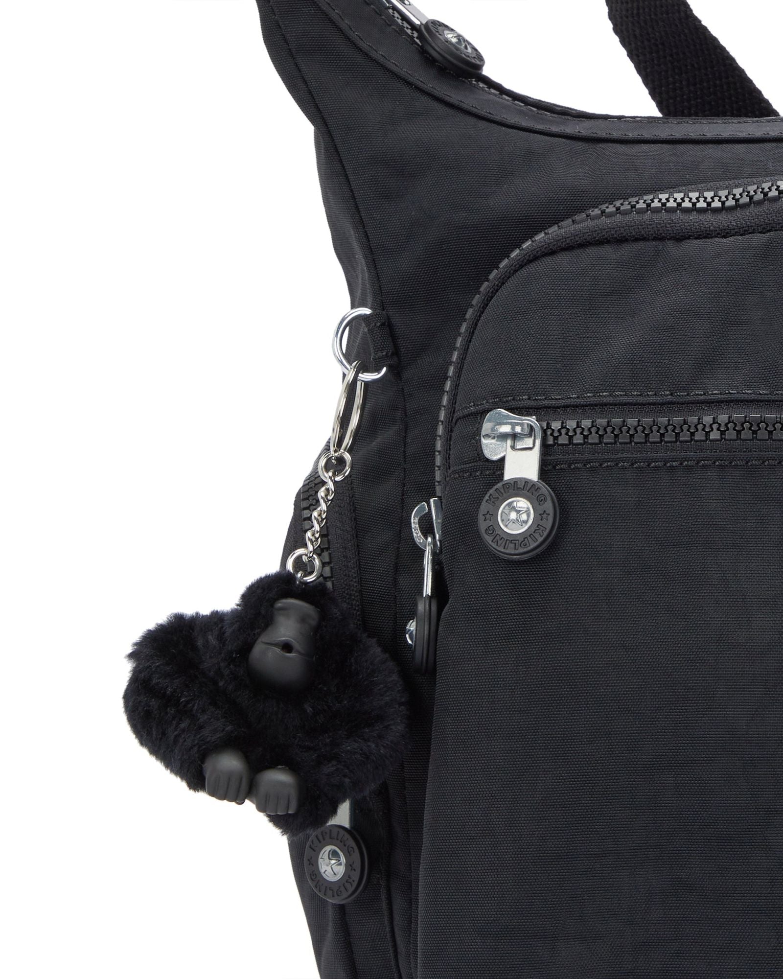 حقيبة كيبلينج غابي سوداء متوسطة الحجم C215255-P39