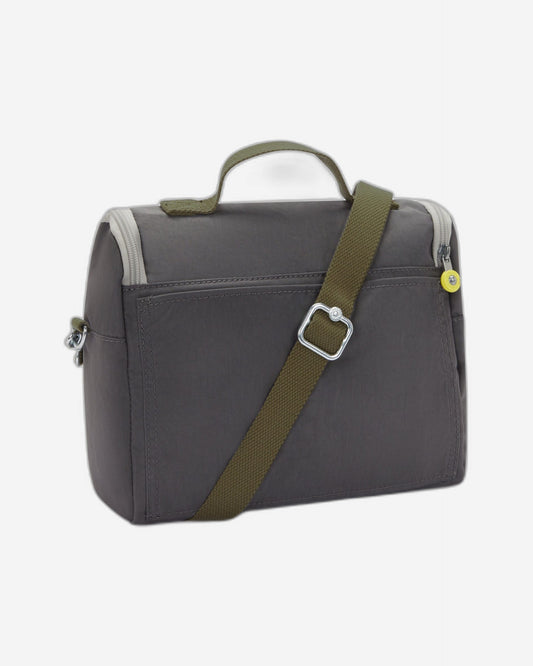 حقيبة غداء كبيرة من Kipling New Kichirou Back to Grey مع جراب عربة 15289-1DX