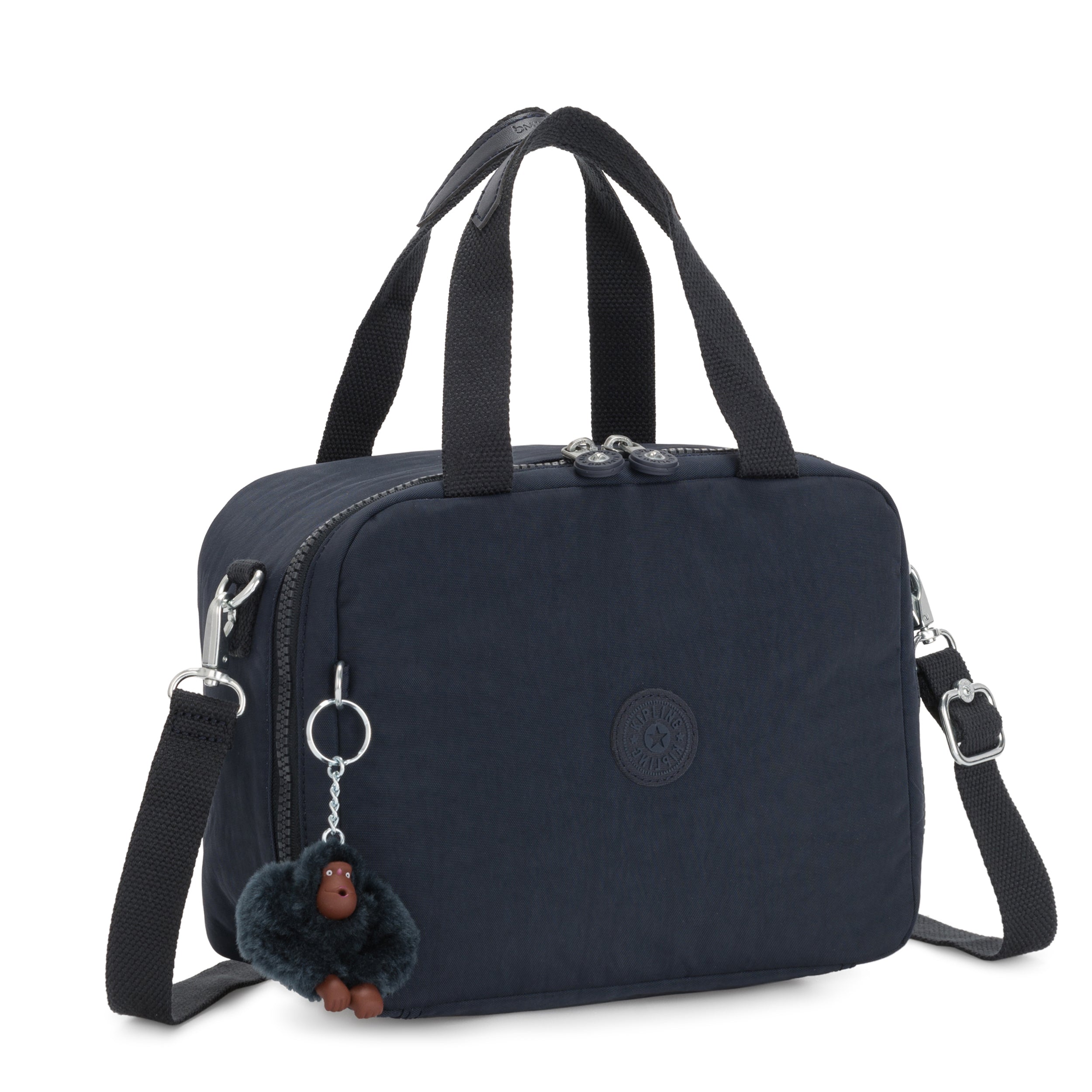 حقيبة غداء كبيرة Kipling Miyo True Blue Tonal مع جراب عربة 15381-4DX